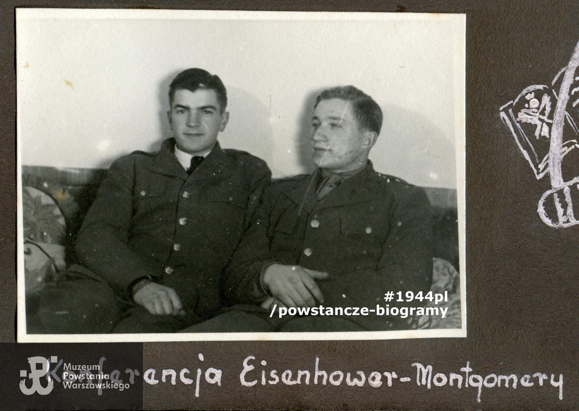 Jan Stefaniak i Lech Sedlaczek - jesień 1945 r. Fot. z archiwum rodzinnego p. Lecha Sedlaczka ps. Hak