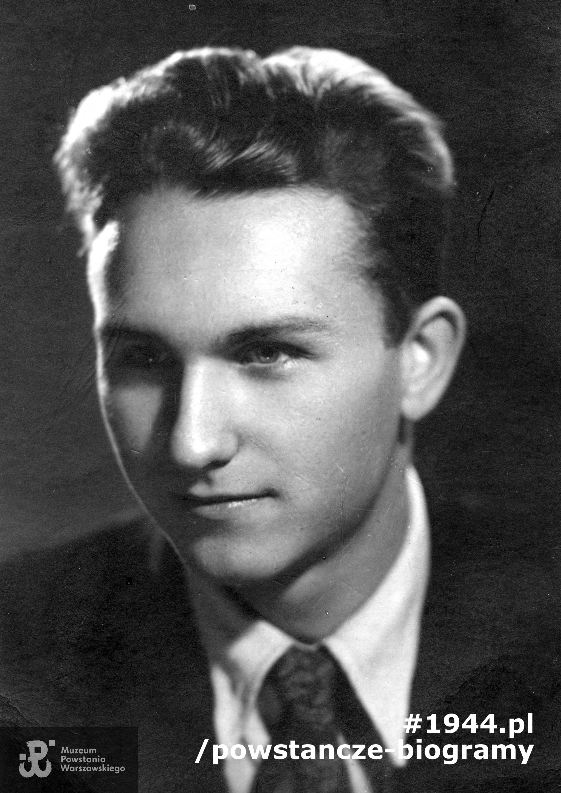 Włodzimierz Szczepański ps. „Sztajer”, „Steyer” (1923-1944) Fot. ze zbiorów Muzeum Powstania Warszawskiego - zbiór WIEPW