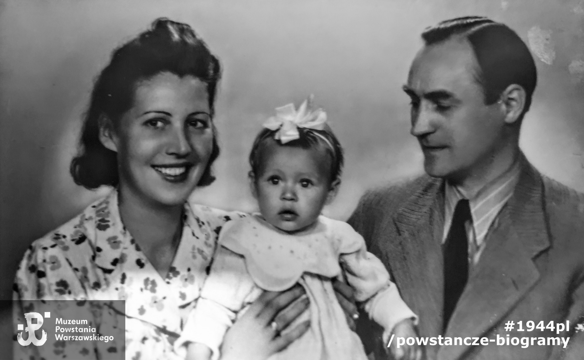 Karol Rudowski z żoną i jedną z córek. Fot. ze zbiorów rodzinnych p. Krystyny Rudowskiej