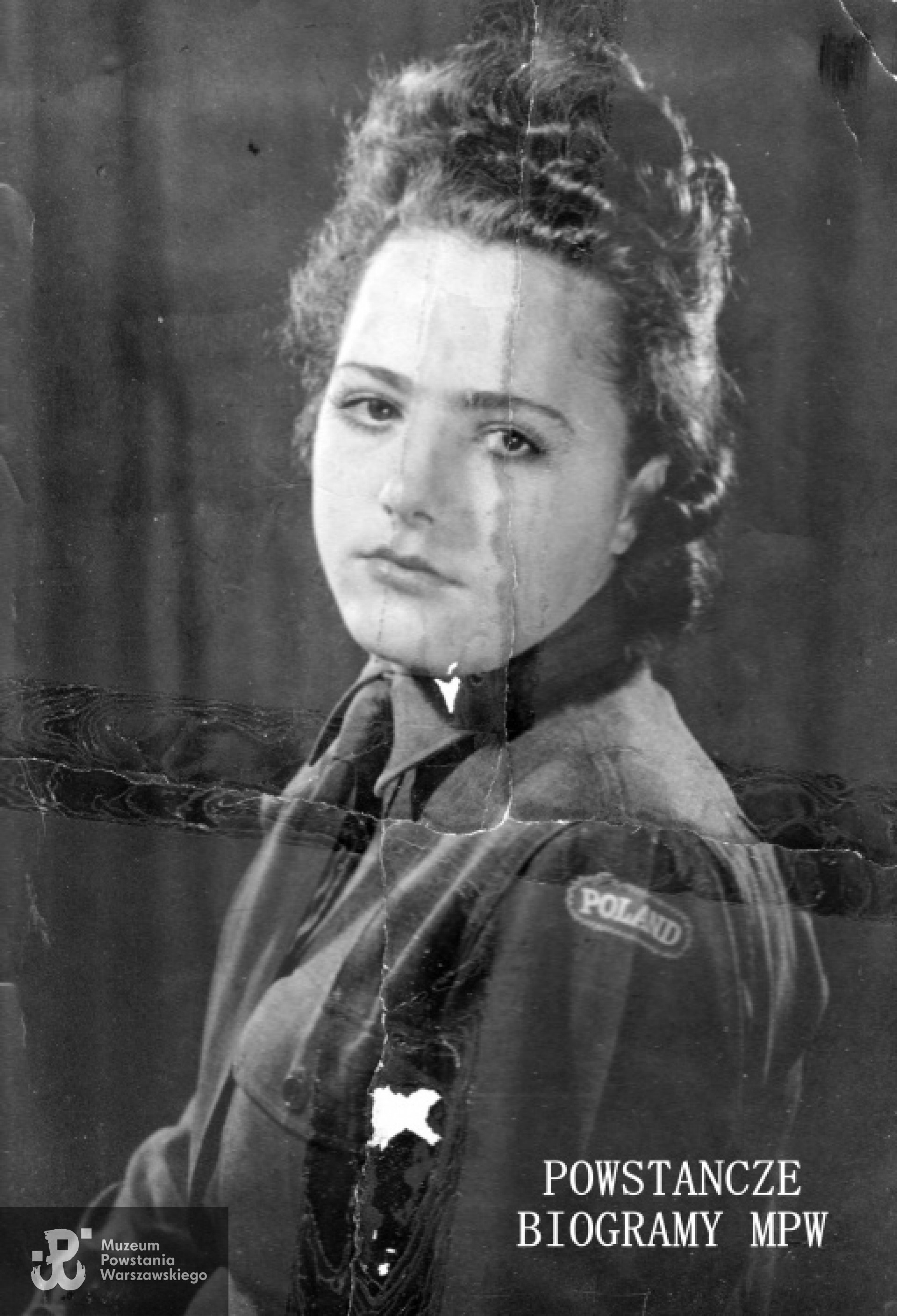 Czesława Maria Bazelczuk ps. "Łuska" (1945). Fot. archiwum rodzinne