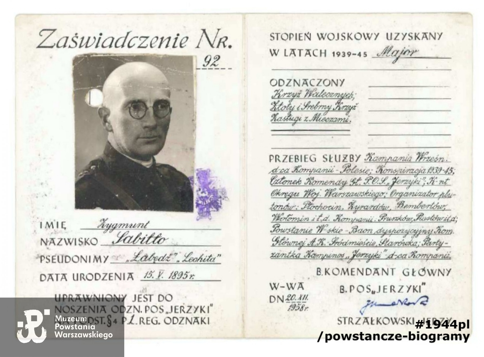 Skany udostępniła p. Marta Sabiłło, archiwum rodzinne