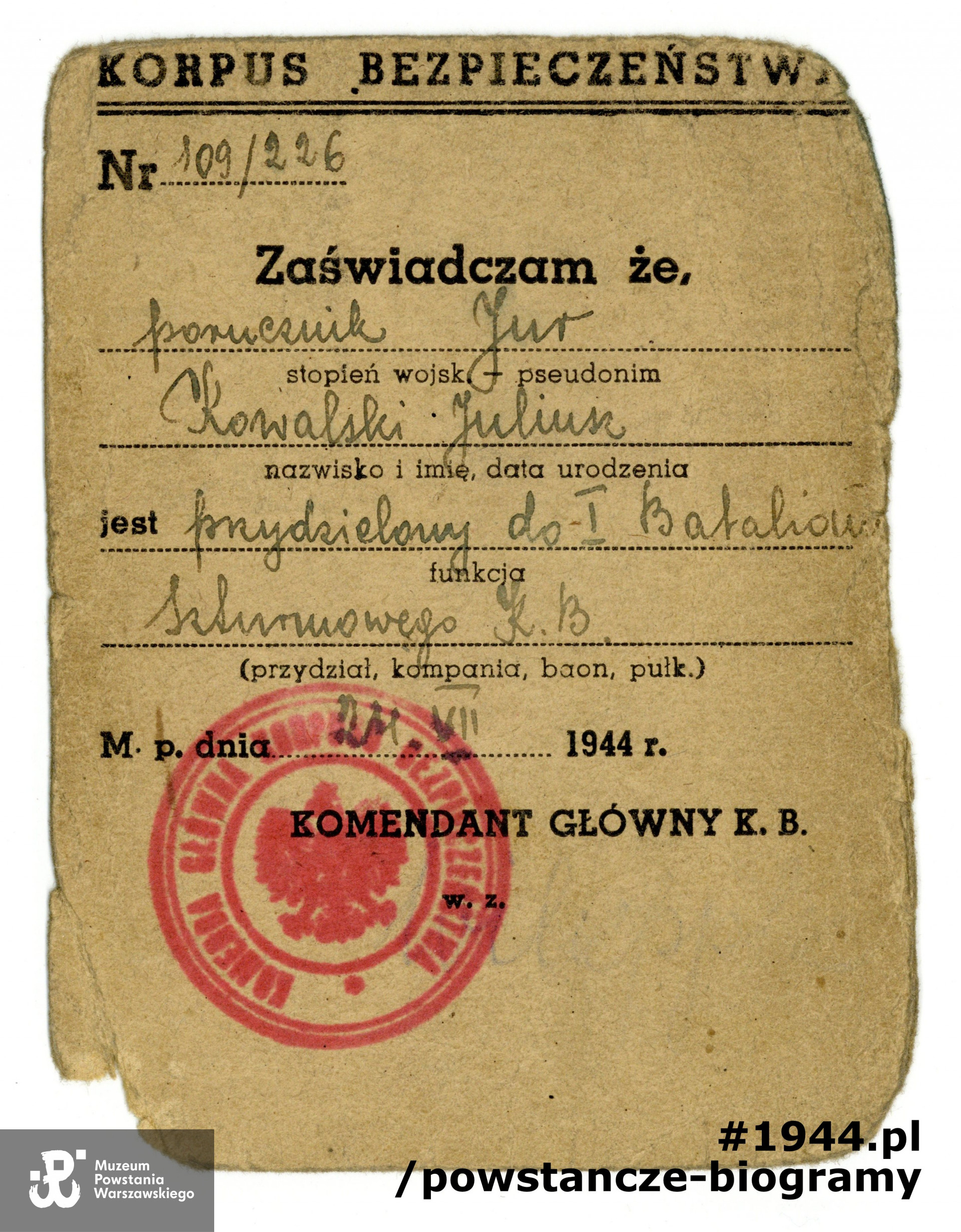 Ze zbiorów Muzeum Powstania Warszawskiego, sygn. P/9041