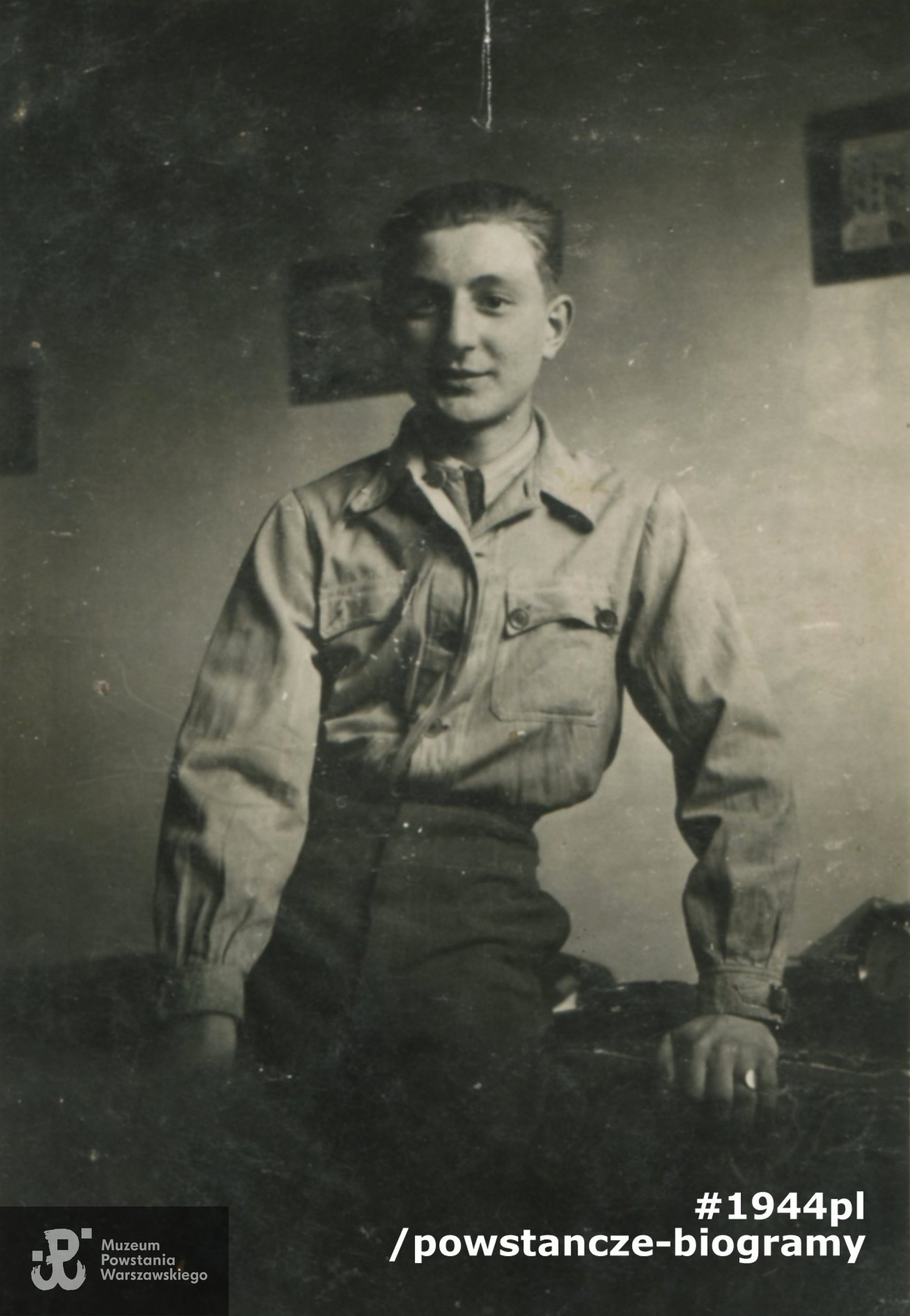 Zbigniew Waldemar Michałowski "Burza" (1926-1973). Fot. ze zbiorów rodzinnych. Skan wykonany w  Pokoju Kombatanta MPW - materiały do Słownika Uczestników PW.