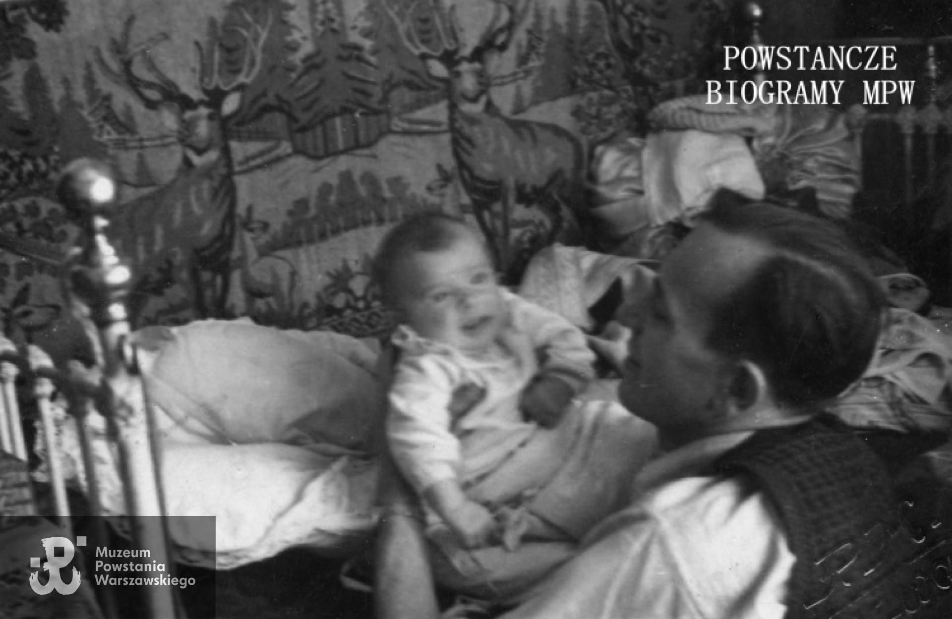 1943 rok - Piotr z synem Zbyszkiem. Fot. z archiwum rodzinnego Bożeny Jóźwiak / MPW P/8332