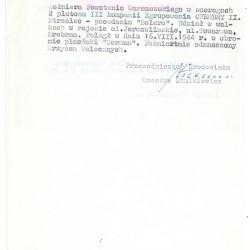 Muzeum Powstania Warszawskiego, Teczki personalne uczestników Powstania Warszawskiego: Nowak Leopold, uzasadnienie do wniosku o odznaczenie Warszawskim Krzyżem Powstańczym