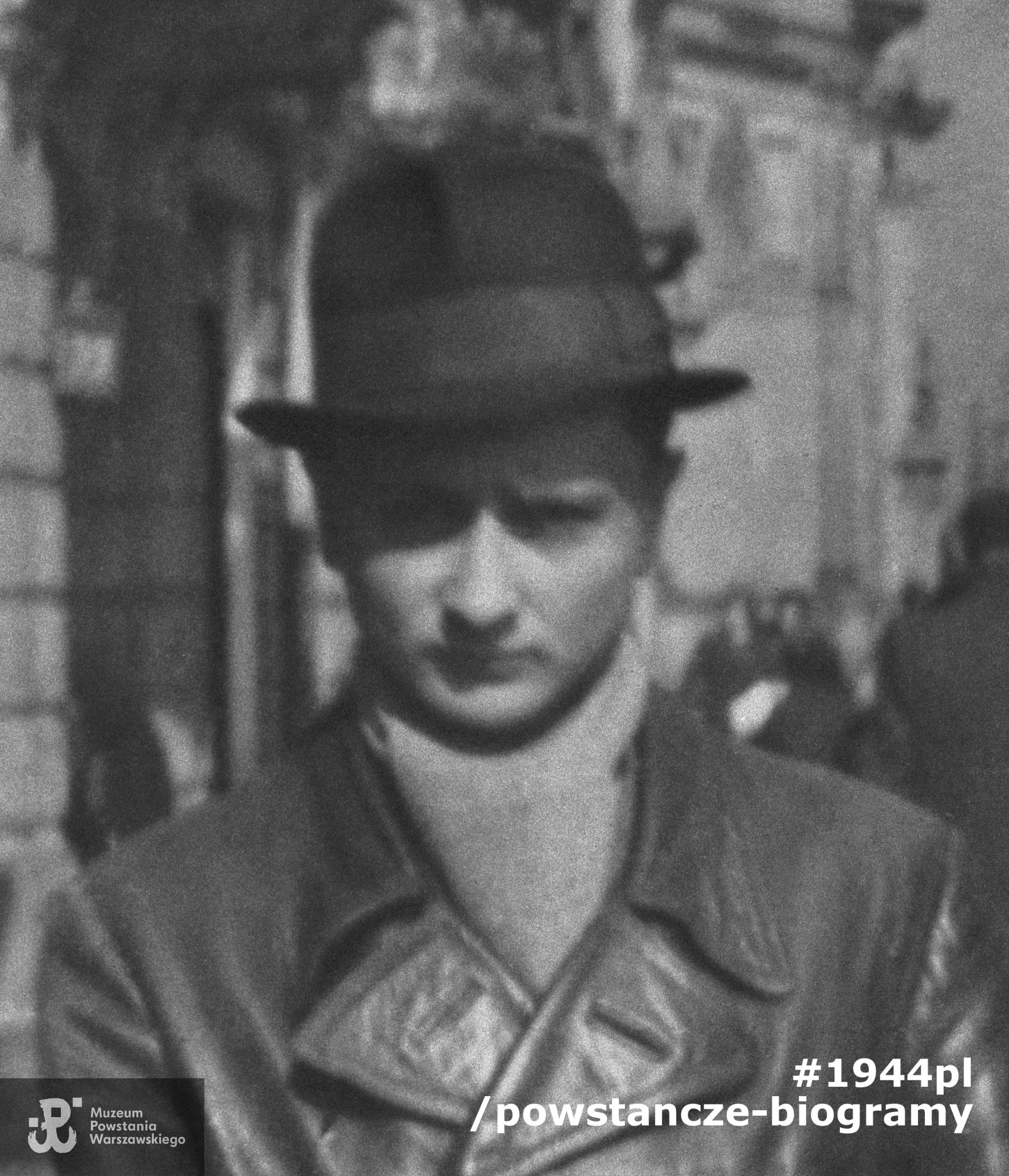 kpr. pchor. Witold Sikorski „Boruta”. Fotografia portretowa ze zbiorów Muzeum Powstania Warszawskiego, katalog "batalion ZOŚKA"