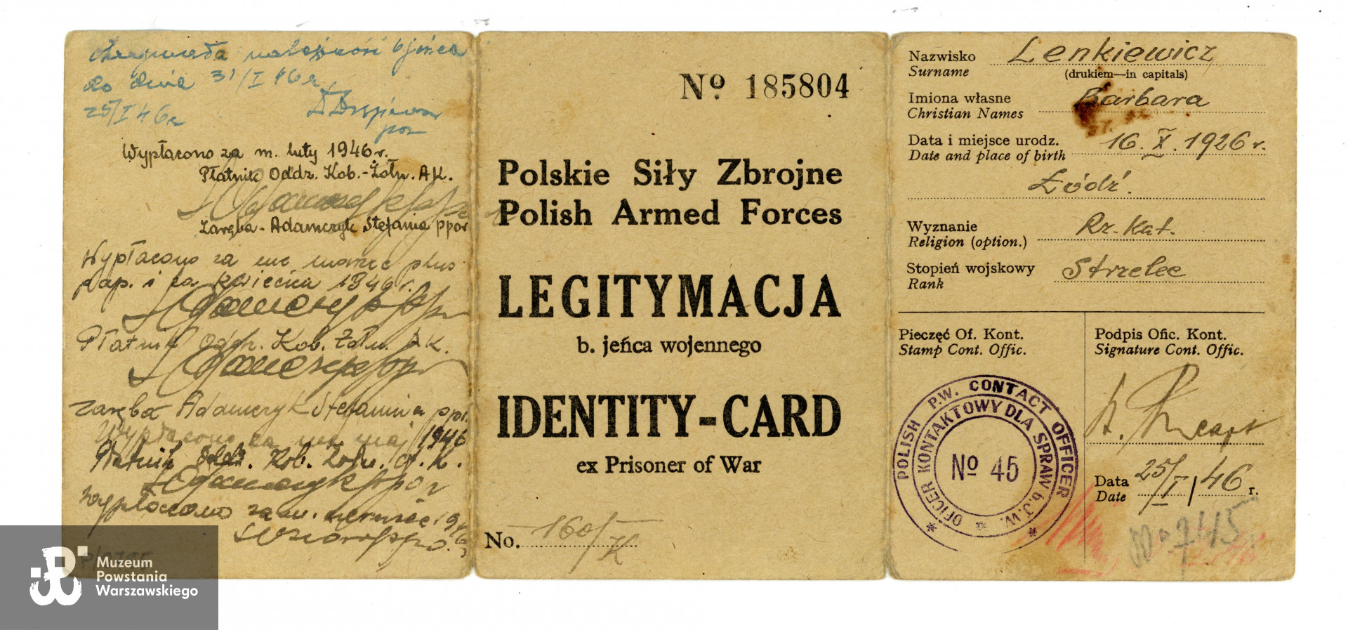 Ze zbiorów Muzeum Powstania Warszawskiego, sygn. P/9795 dar p. Ryszarda Kołodziejskiego