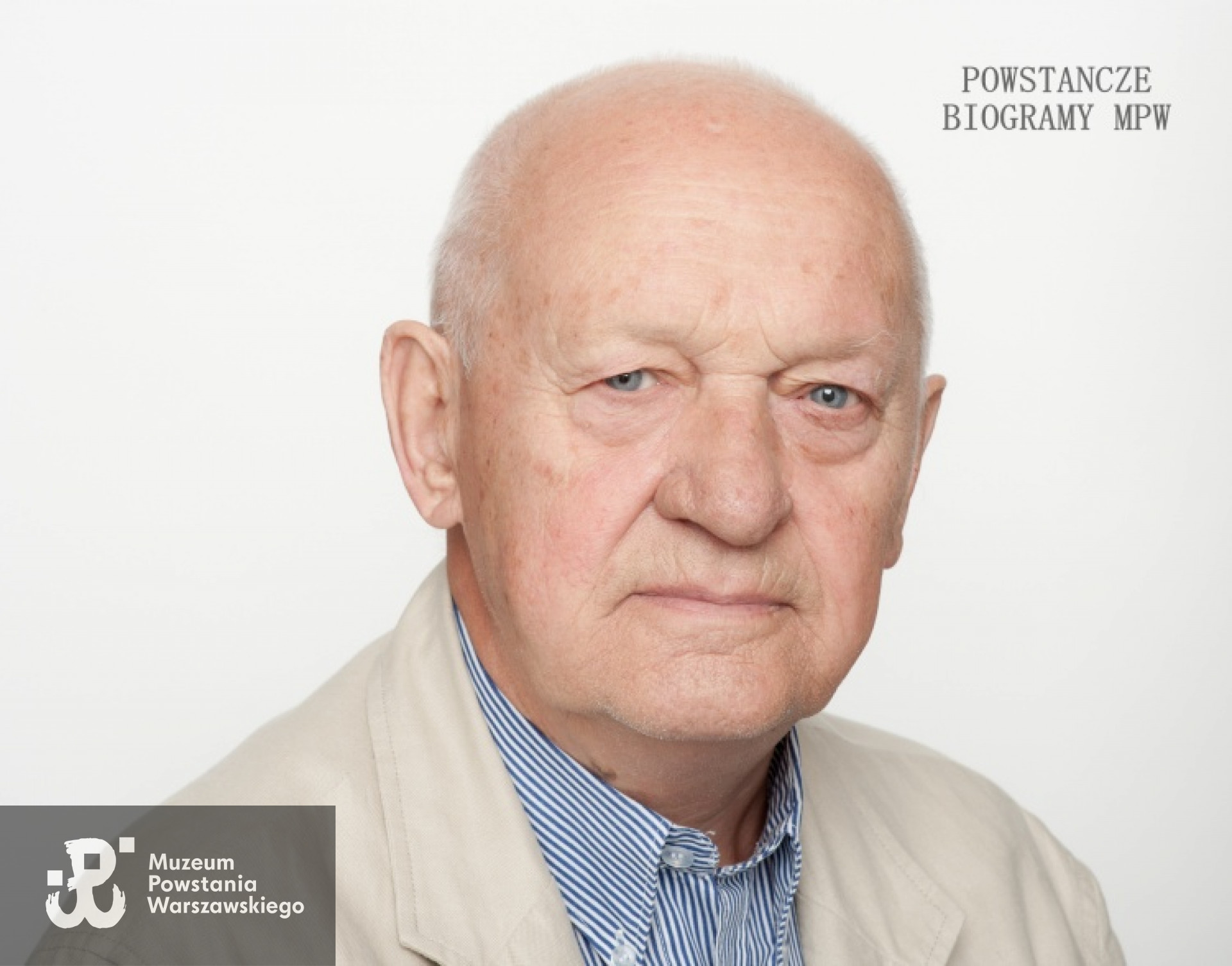 Maciej Daszewski . Zdjęcie z serii portretów Powstańców Warszawskich w ramach projektu "1944/70/2014" realizowanego przez grupę WWPHOTO dla uczczenia 70. rocznicy wybuchu Powstania Warszawskiego. Muzeum Powstania Warszawskiego, 22.07-04.08 2013.