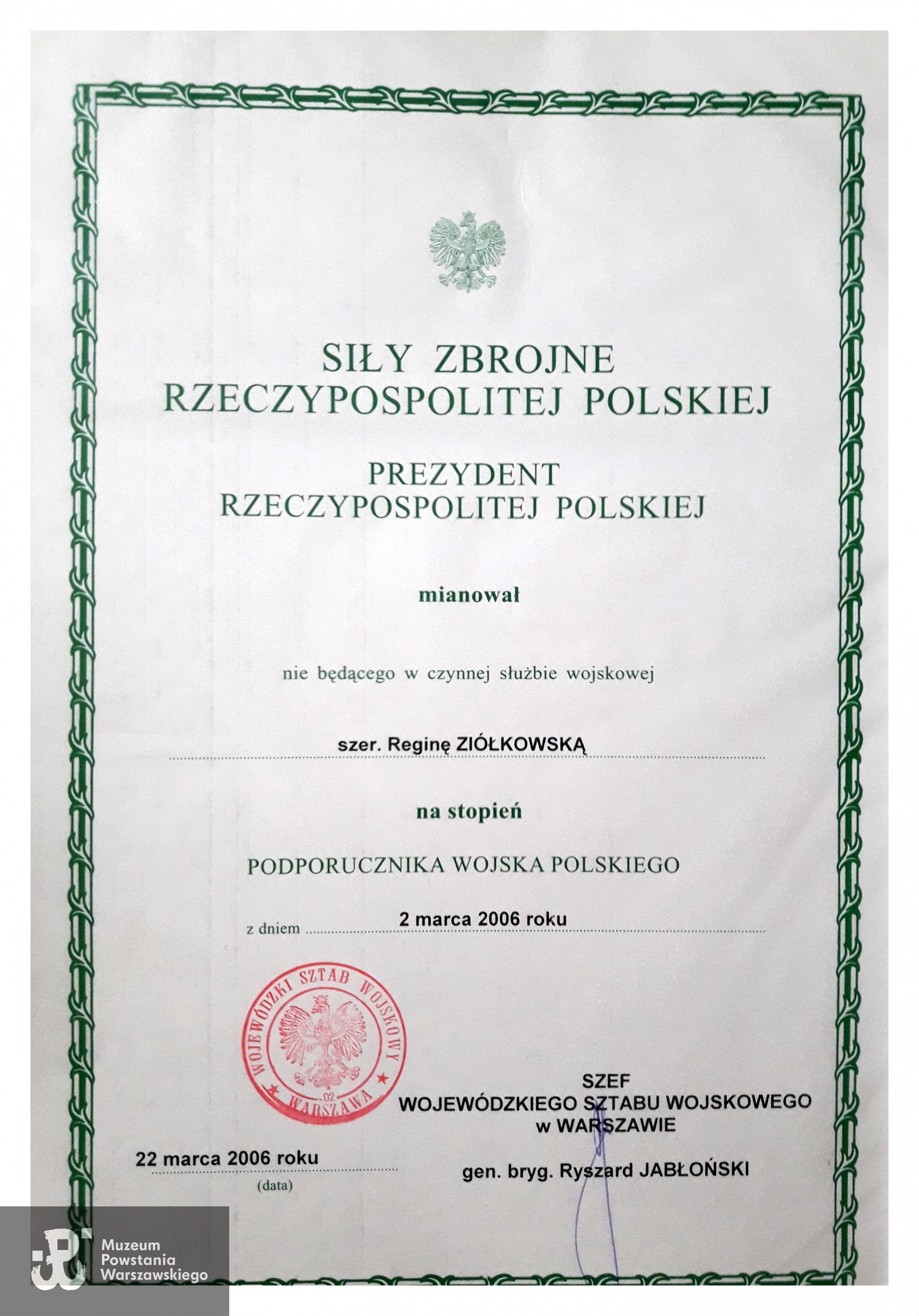 Skany dokumentów w zasobie Pokoju Kombatanta MPW