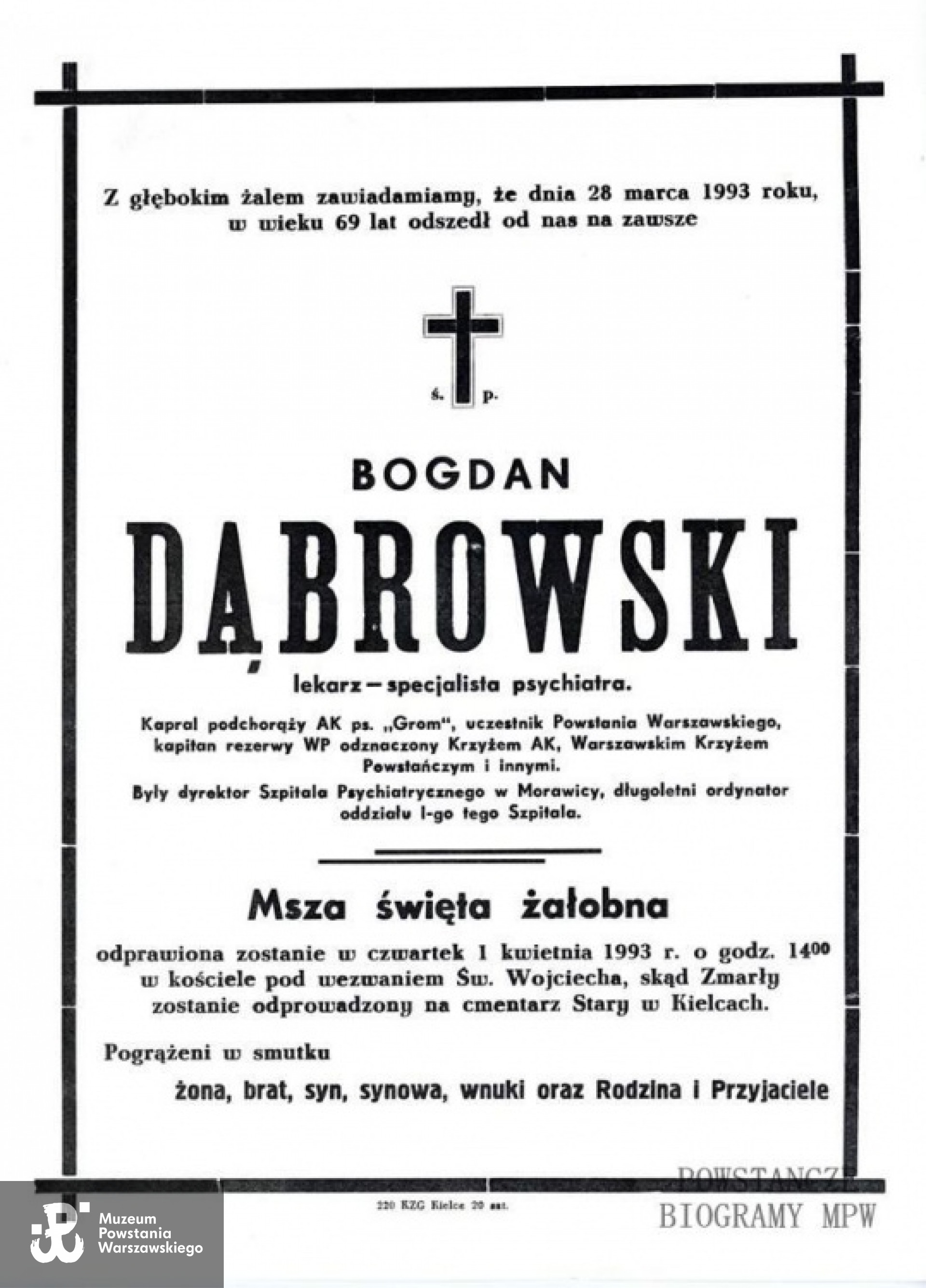 Klepsydra Bogdana Dąbrowskiego. Fot. z archiwum rodzinnego udostępnione przez p. Annę i Andrzeja Dąbrowskich.