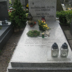 Grób Jana Duszy na Cmentarzu Wojskowym na Powązkach w Warszawie. Fot Wikipedia - domena publiczna