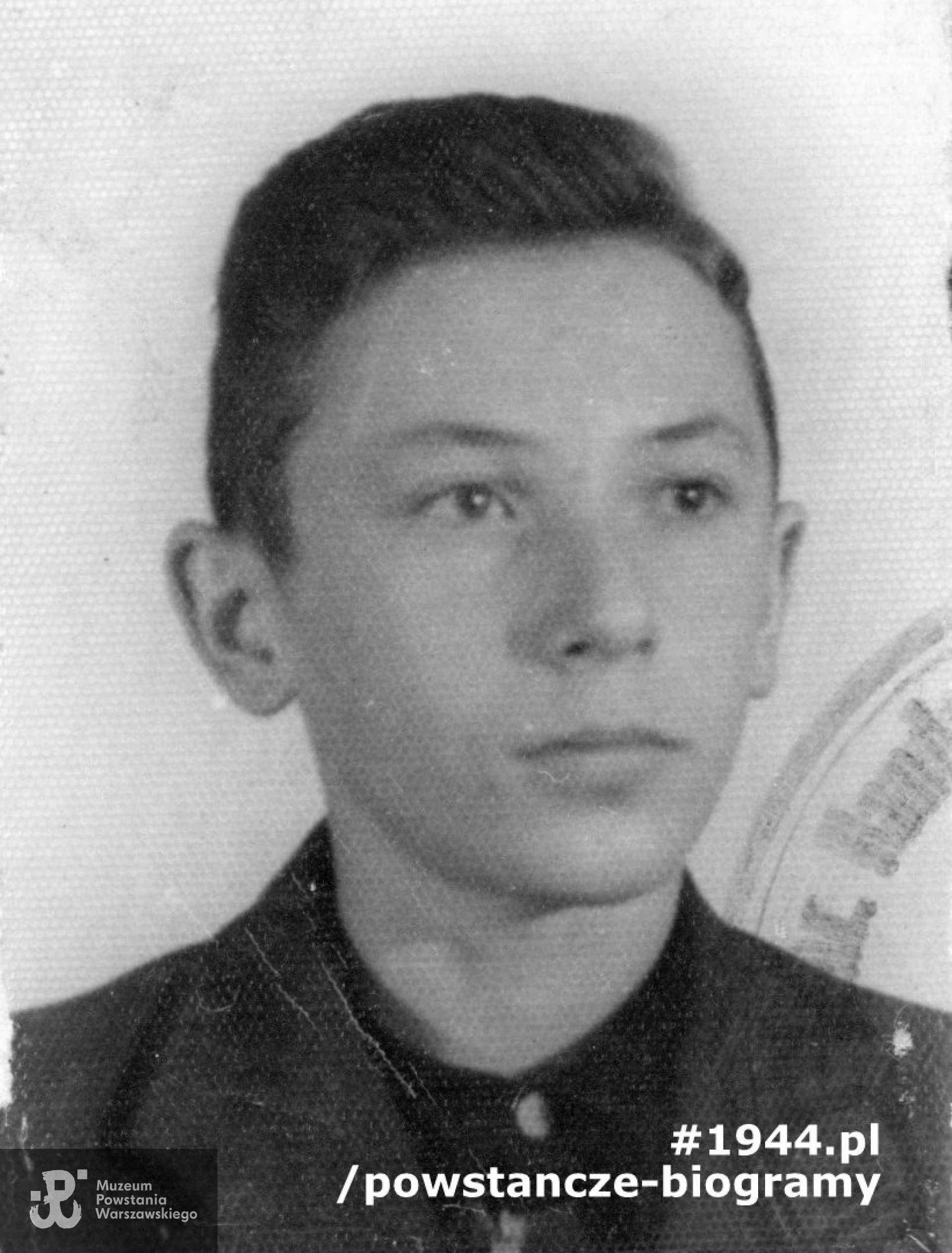 Zygmunt Zabrzeski „Zyg” - fotografia z dokumentów z okresu okupacji niemieckiej. Ze zbiorów Muzeum Powstania Warszawskiego, sygn.  P/4534