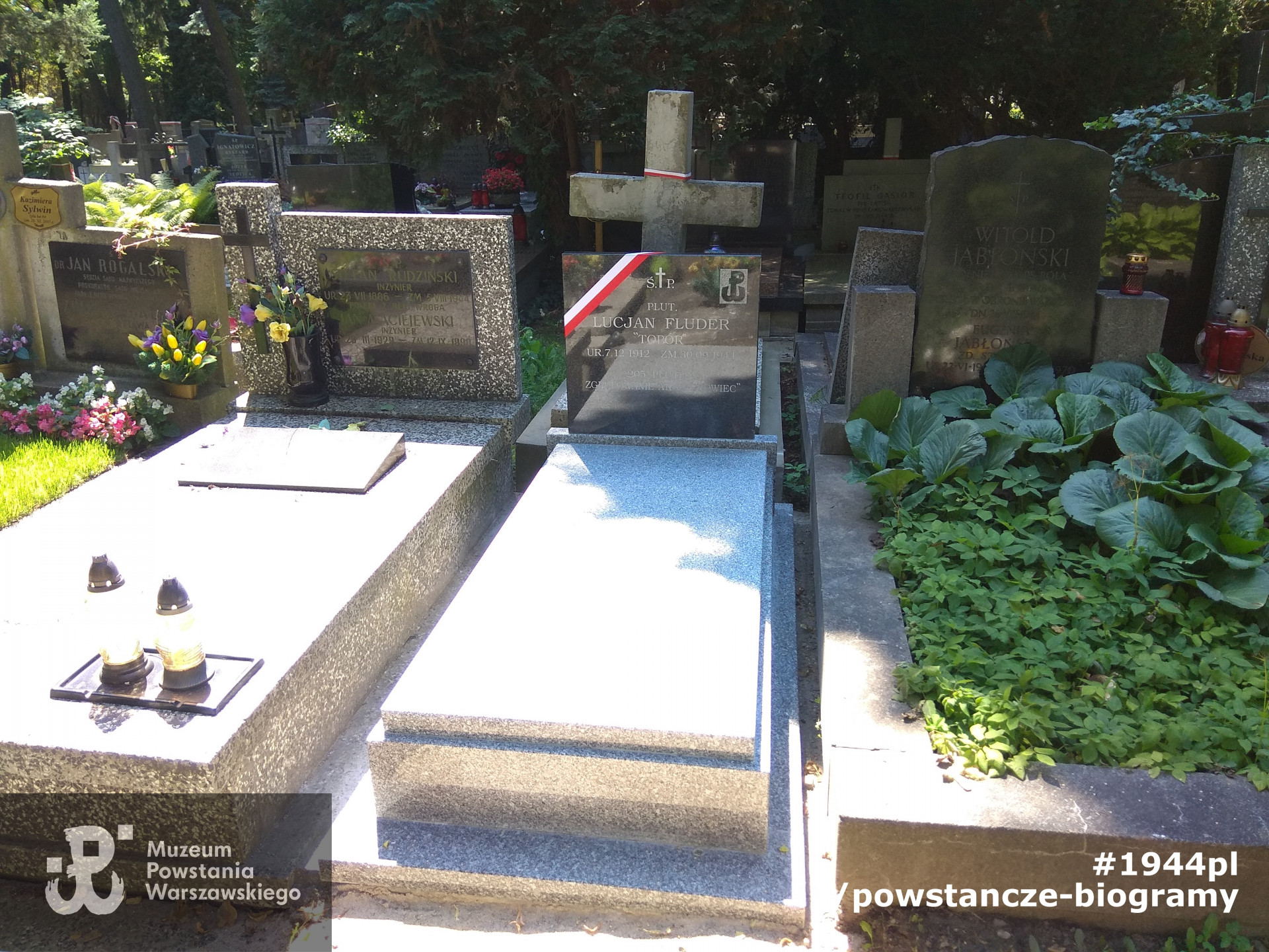 Mogiła po renowacji przeprowadzonej przez Muzeum Powstania Warszawskiego, lipiec 2018 r. Fot. Krzysztof Mazur