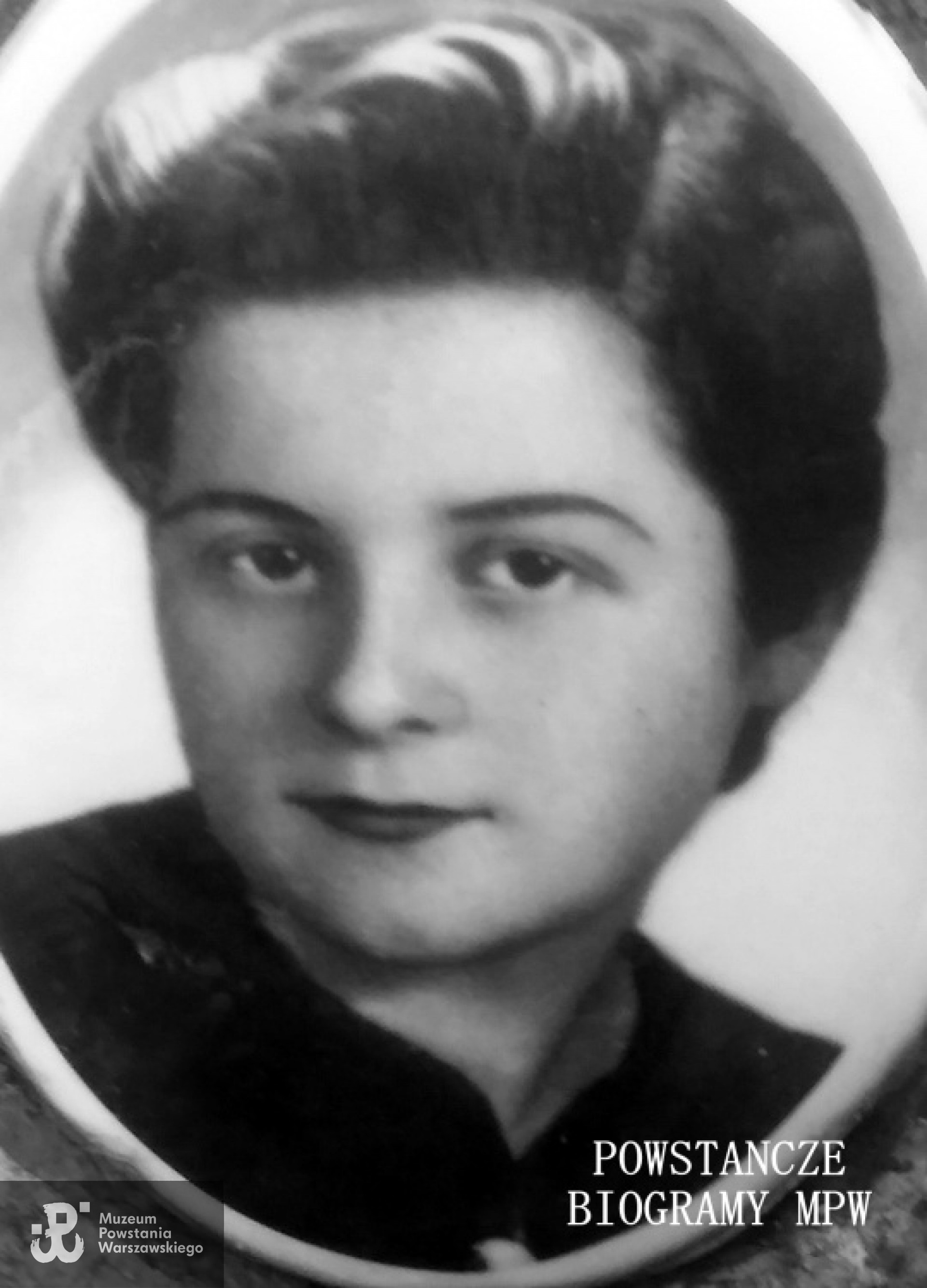 Sanitariuszka Romana Ludwika Wanat ps. "Emilia" (1923-1944). Fot. portretowa z Powązek Wojskowych. Zdjęcie udostępniła Magdalena Ciok