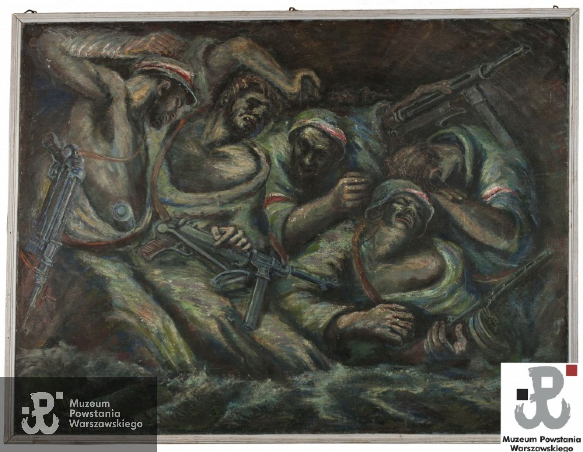 Jan Chrzan :  „Kanał” (1950 - 1965) Zbiory MPW, sygnatura MPW-M/2523