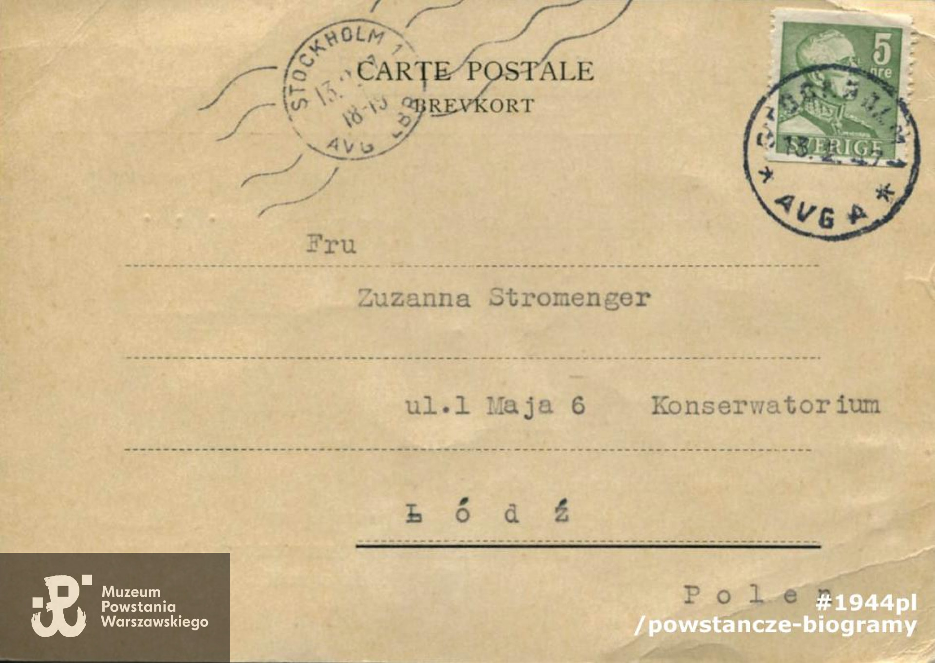  Ze zbiorów Muzeum Powstania Warszawskiego, dar <a href =   zuzanna-stromenger,42756.html >  Zuzanny Stromenger  "Zuza" </a> 