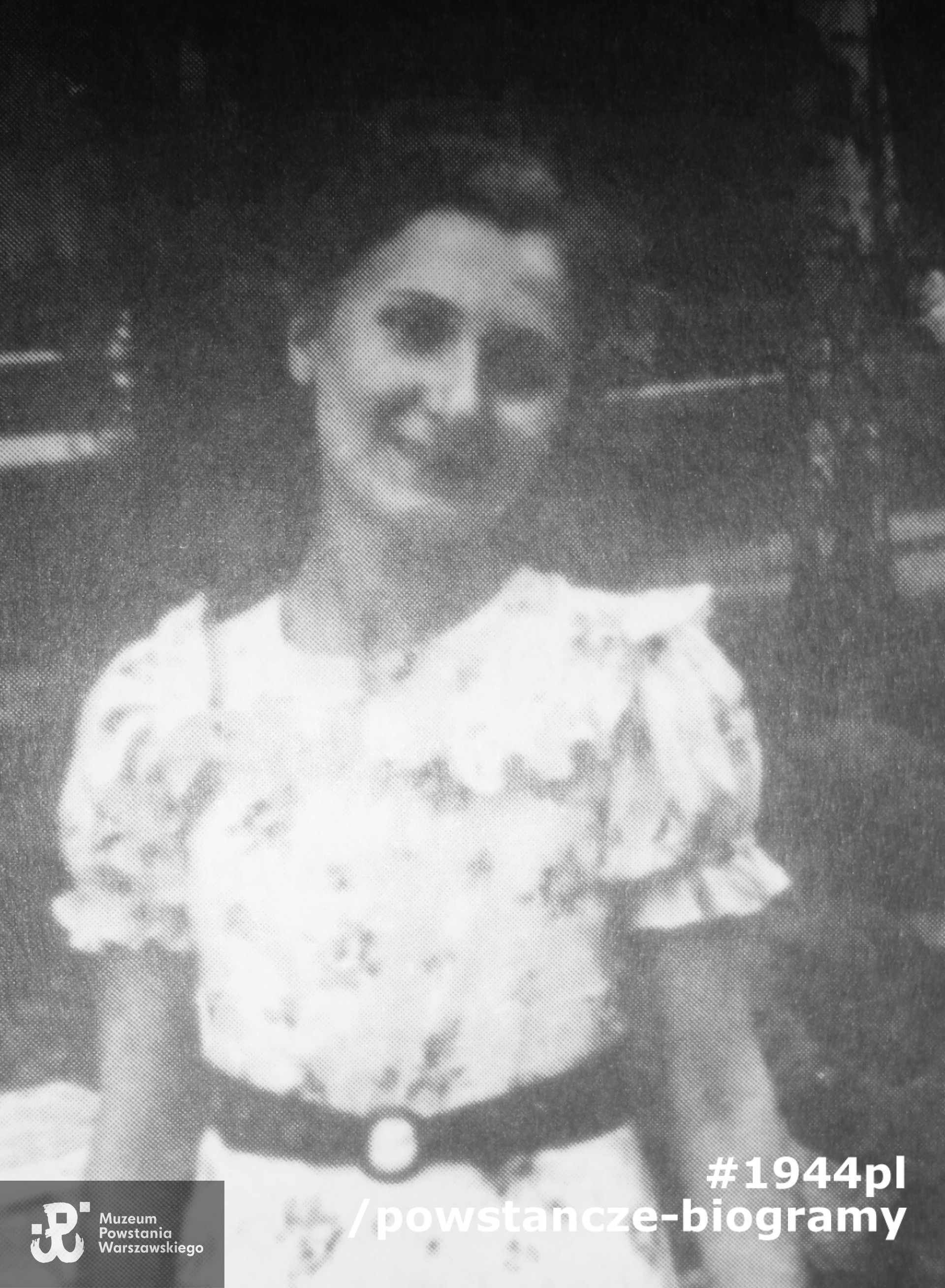 Zofia Kasperska „Zosia Żelazna” (1925-1944). Skan przysłała p. Magdalena Ciok