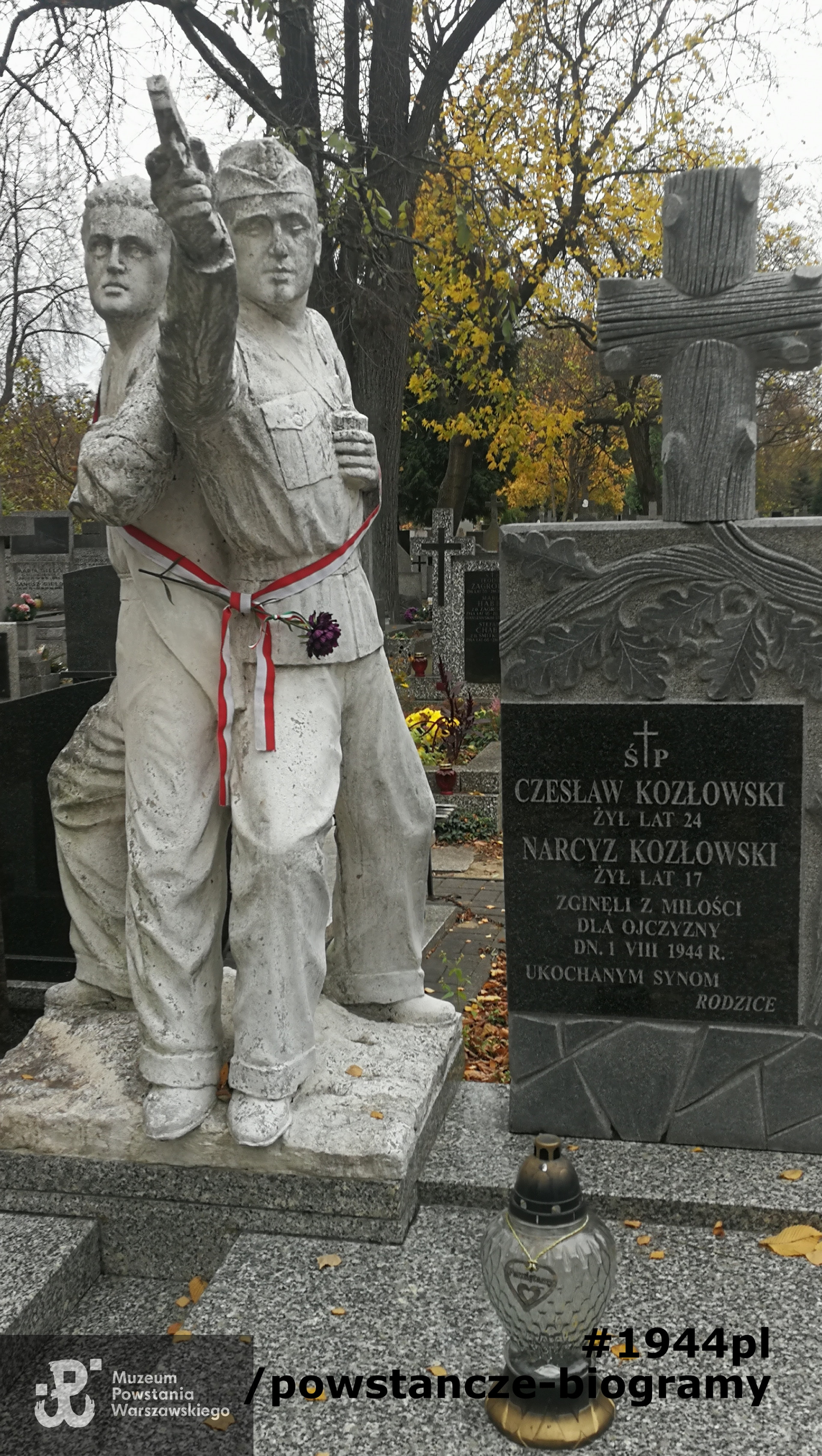 Mogiła na Cmentarzu Bródnowskim w Warszawie. Fot. Robert Markiewicz, MPW