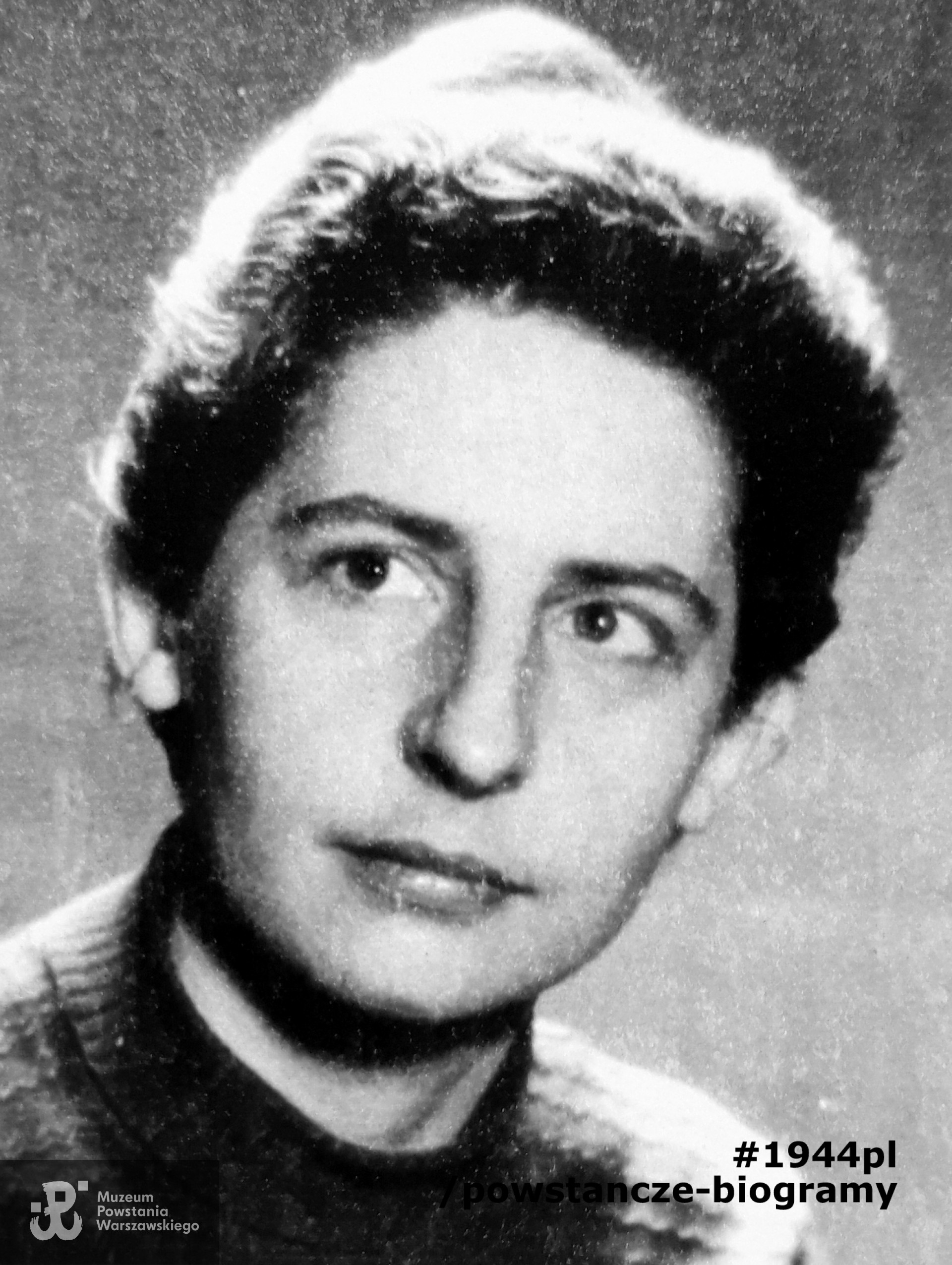 Teresa  Choynowska „Foka”, „387”. Fot. dołączona do ankiety uczestnika Powstania Warszawskiego - ŚZŻAK środ.„Gustaw- Harnaś"