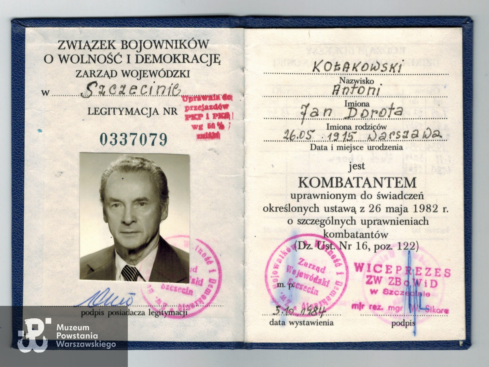 Fot. z archiwum rodzinnego Igora Niewiadomskiego