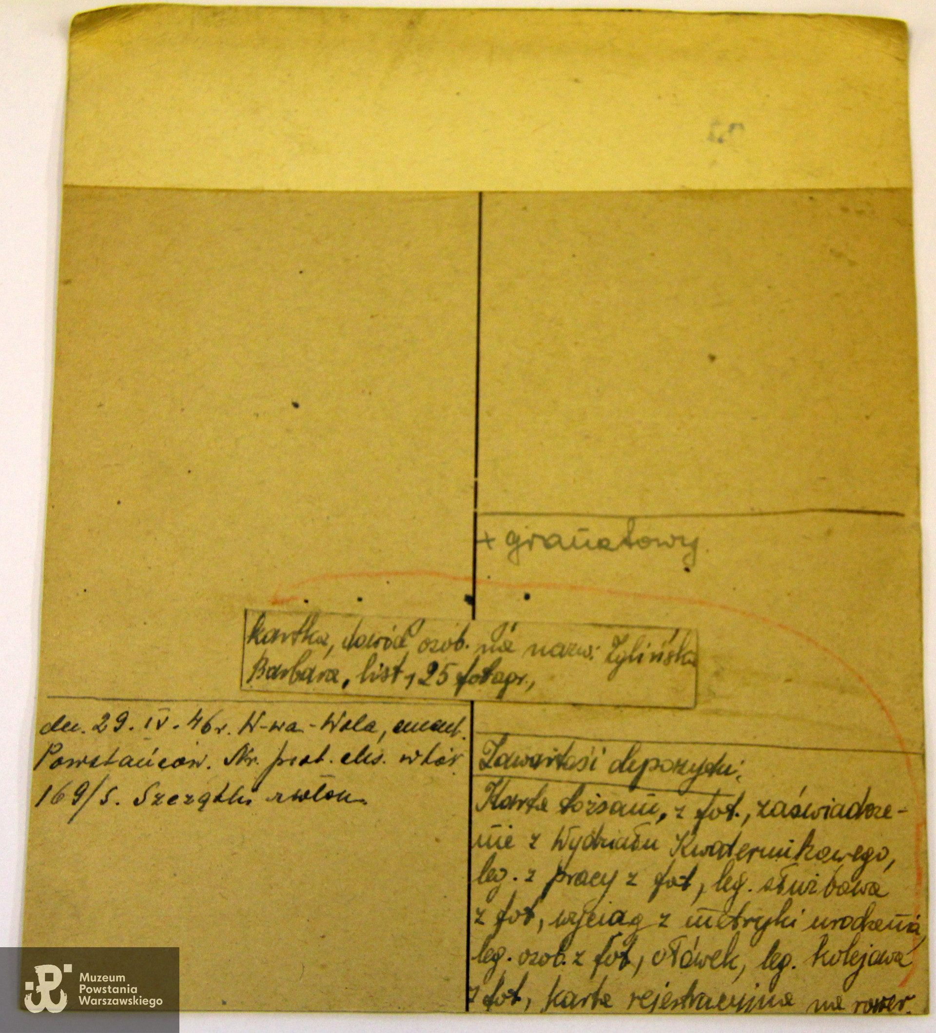 Polski Czerwony Krzyż - kartoteka 