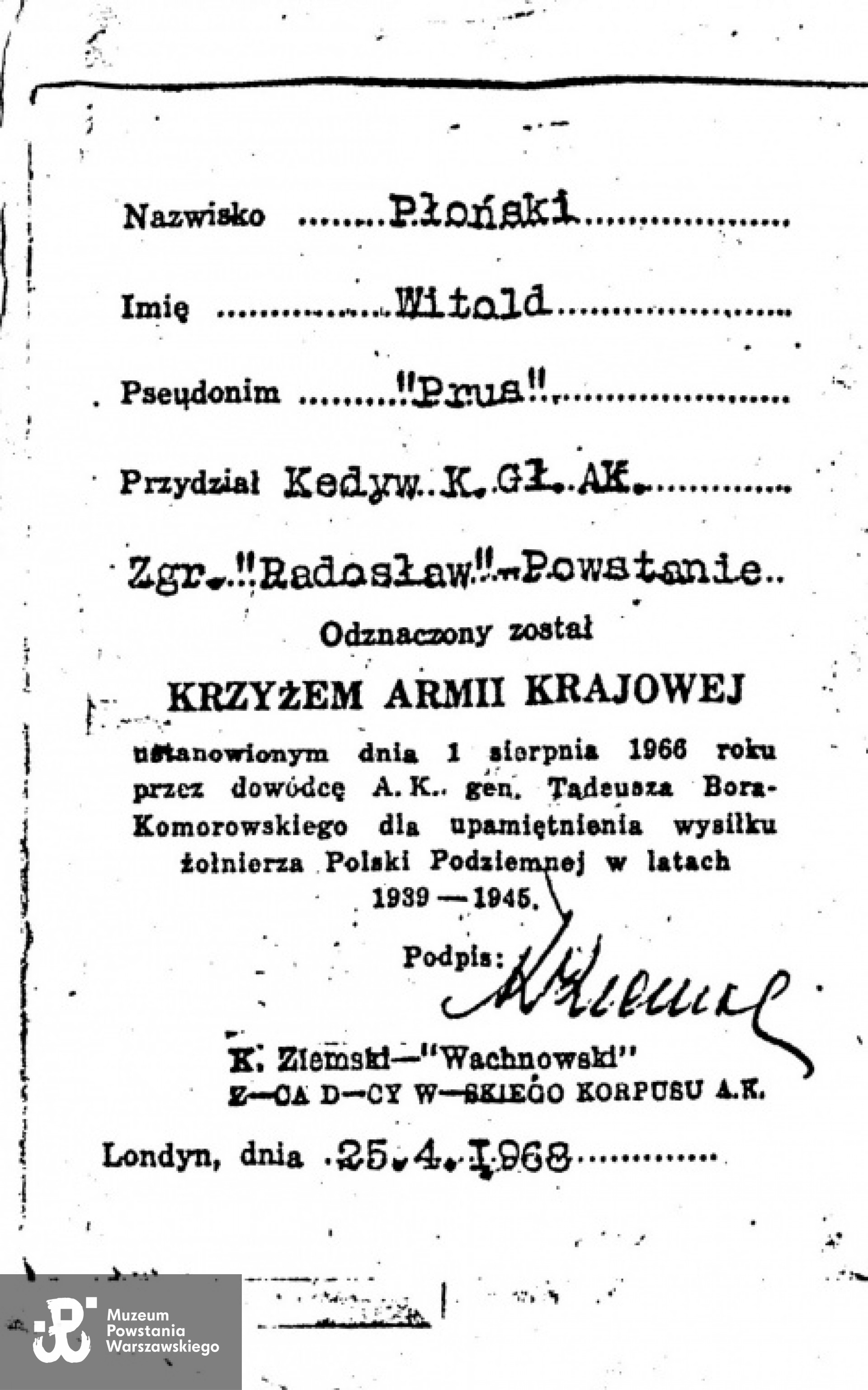 Z archiwum rodzinnego, udostępniła p. Ewa Płońska - Hyjek