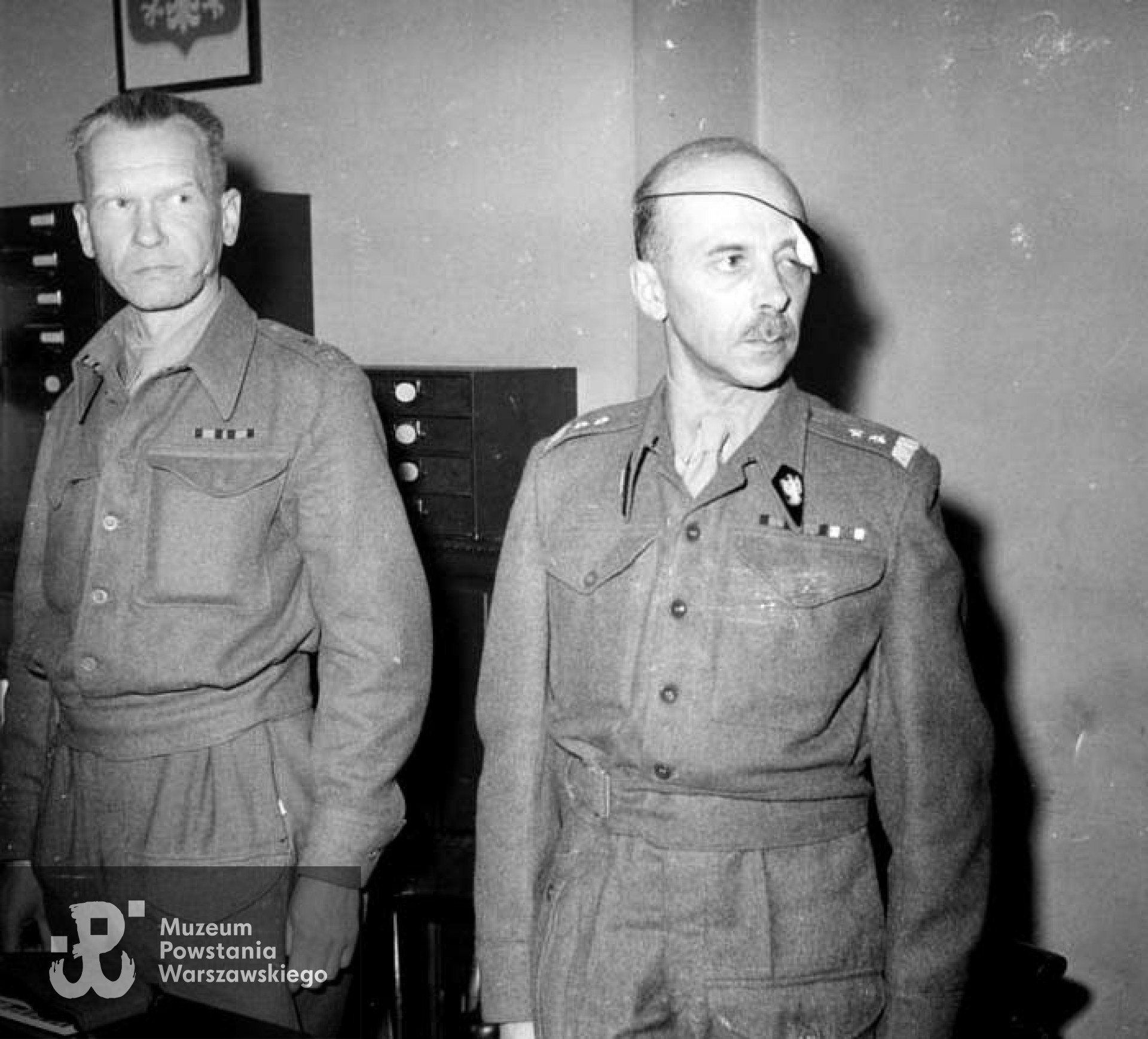 Londyn, 19.05.1945 - od lewej: gen. Tadeusz Pełczyński, gen. Tadeusz Komorowski