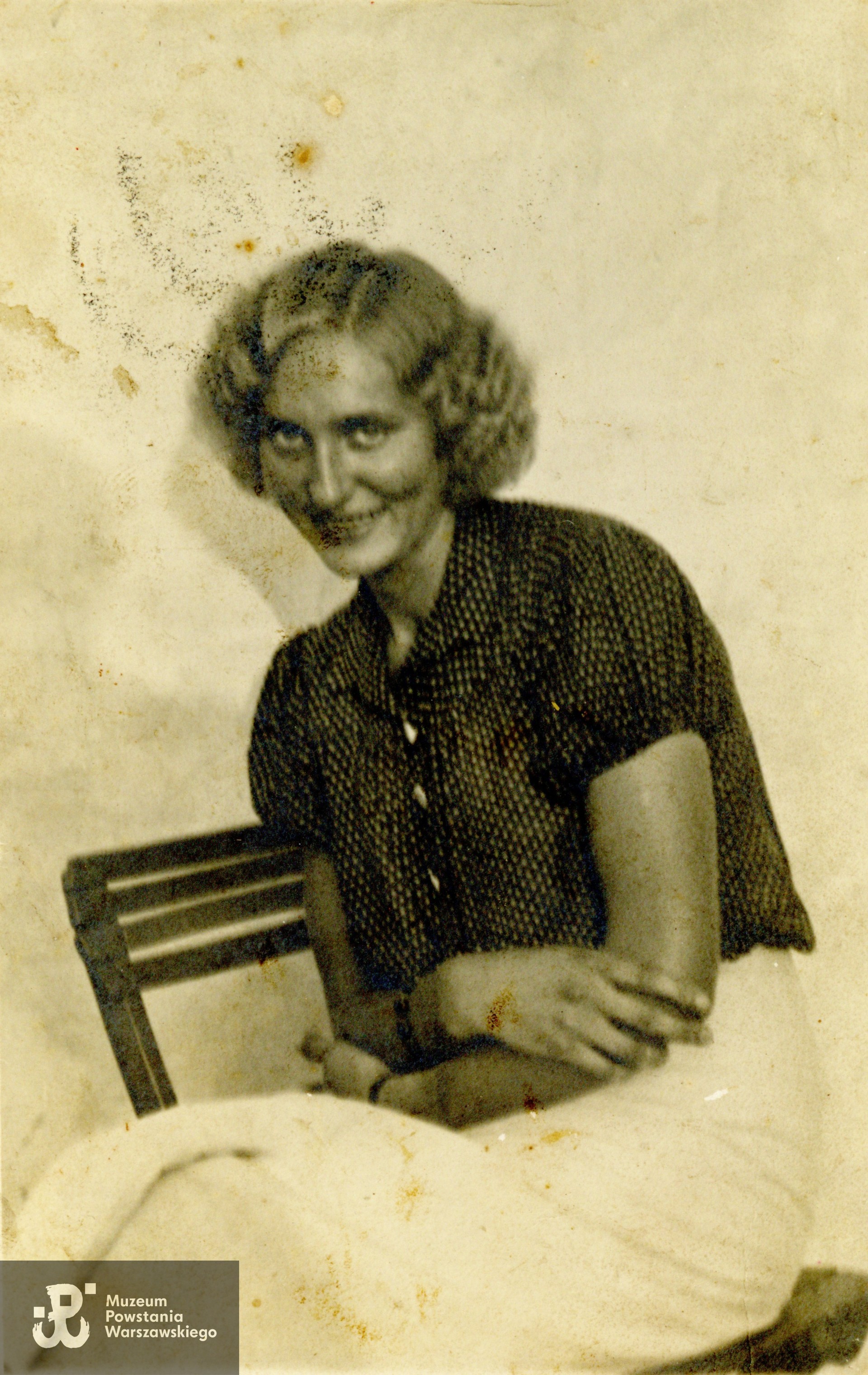 sanit. Lucyna Laferska, fotografia sprzed wybuchu II wojny światowej, prawdopodobnie 1938 r. Fot. ze zbiorów rodzinnych