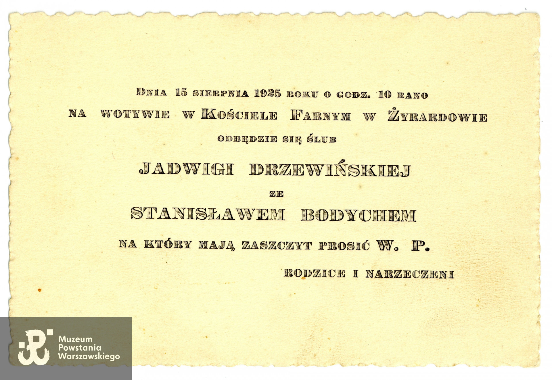 Ze zbiorów rodzinnych, udostępnił p. Tomasz Bodych, wnuk Powstańca