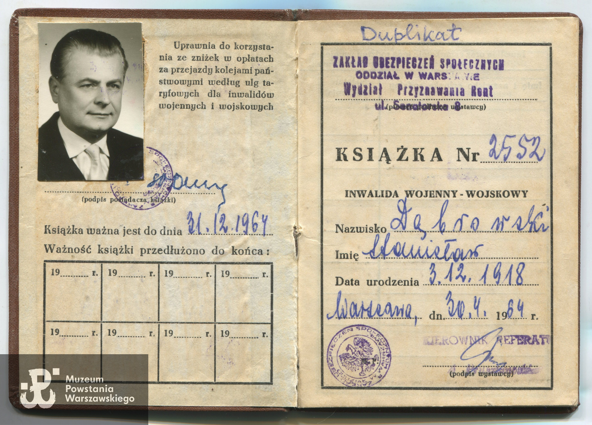 Fot. z archiwum rodzinnego Krzysztofa Dąbrowskiego