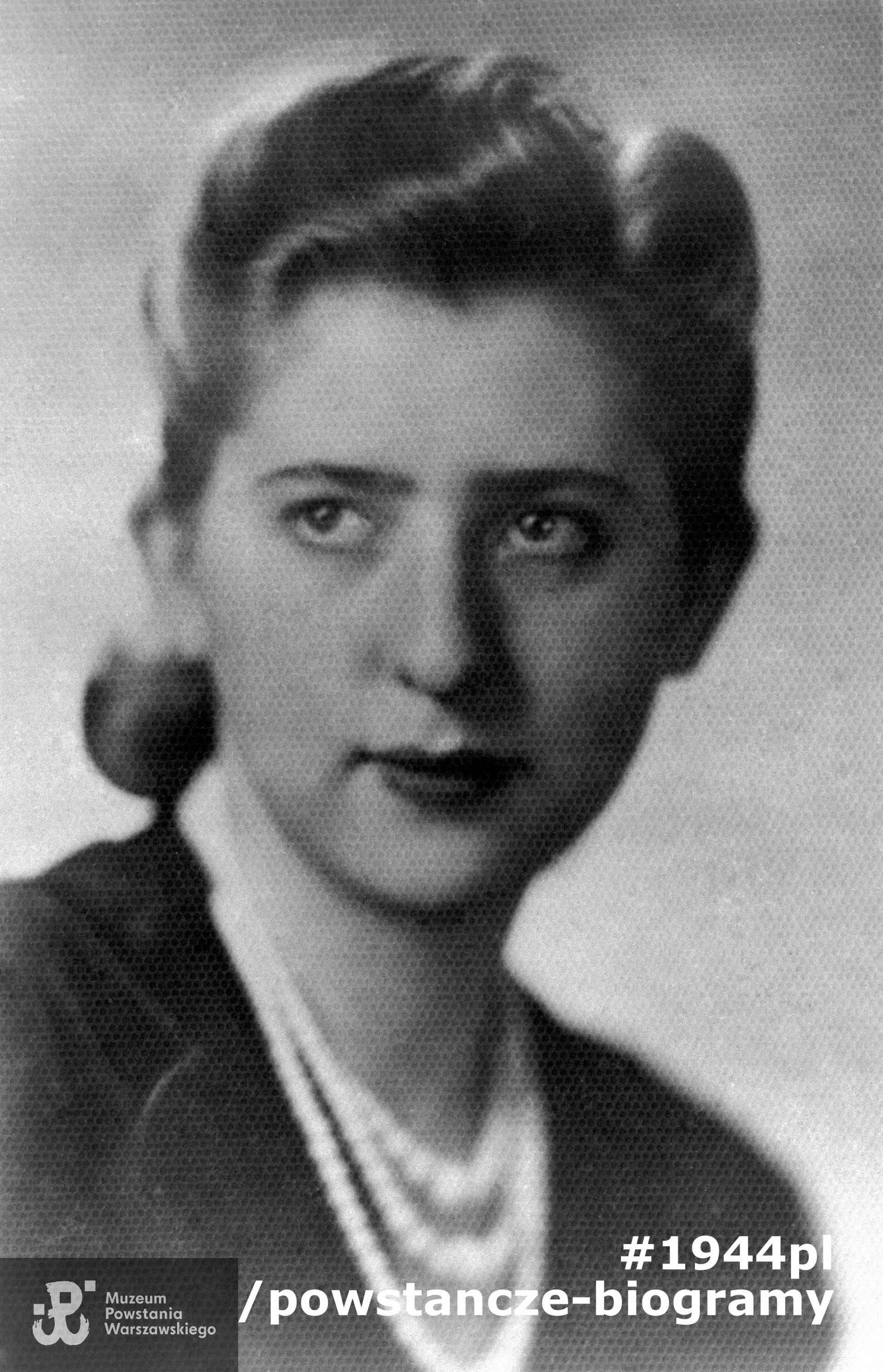 Zofia Laskowska „Magda” (1923-1944) Fot. ze zbiorów Muzeum Powstania Warszawskiego - batalion „Zośka"