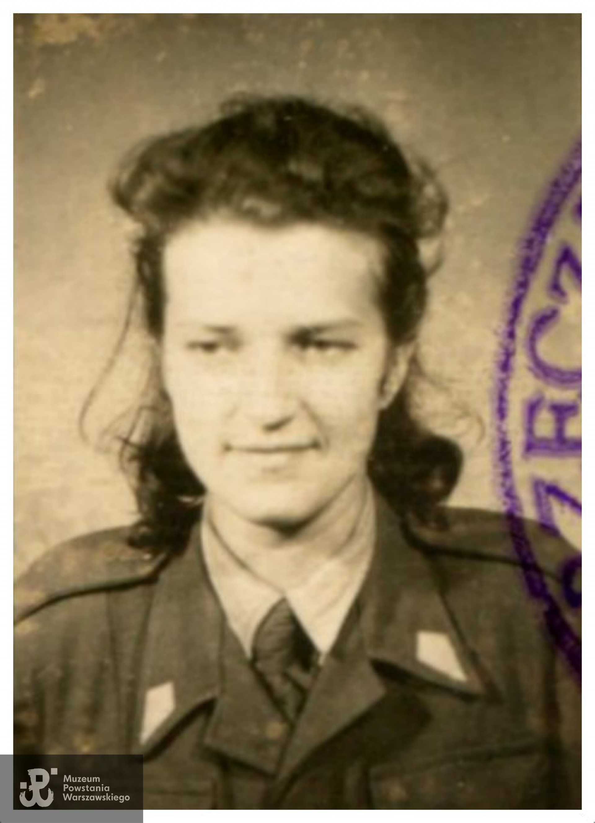 Halina Malinowska ps. Hanka. Fot. z dokumentów z roku 1946. 