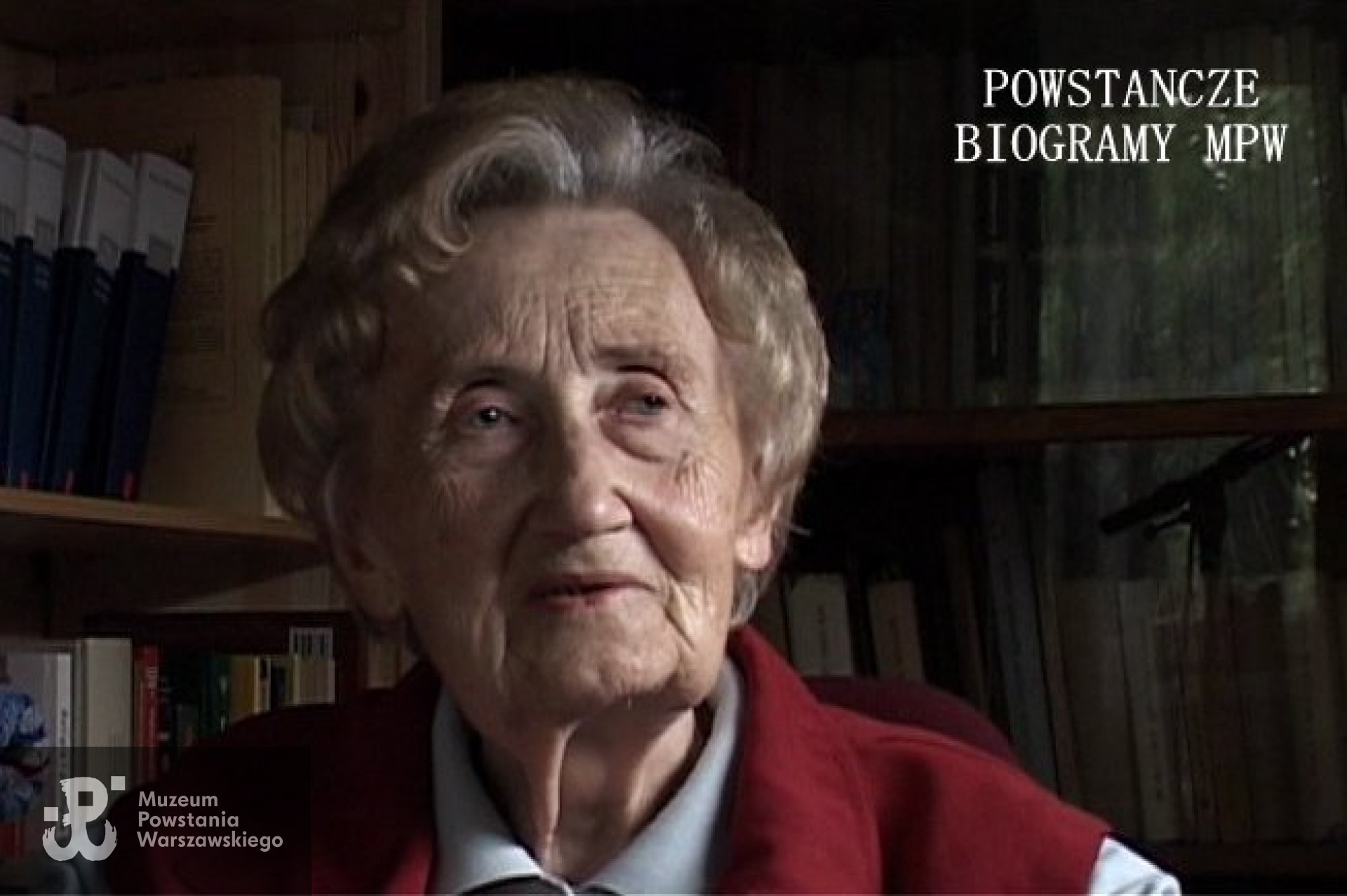 Maria Danuta Jaczynowska "Kowalik", "Jadzia", "353"  (1928-2008). Na zdjęciu w roku  2007 podczas wywiadu dla Archiwum Historii Mówionej MPW