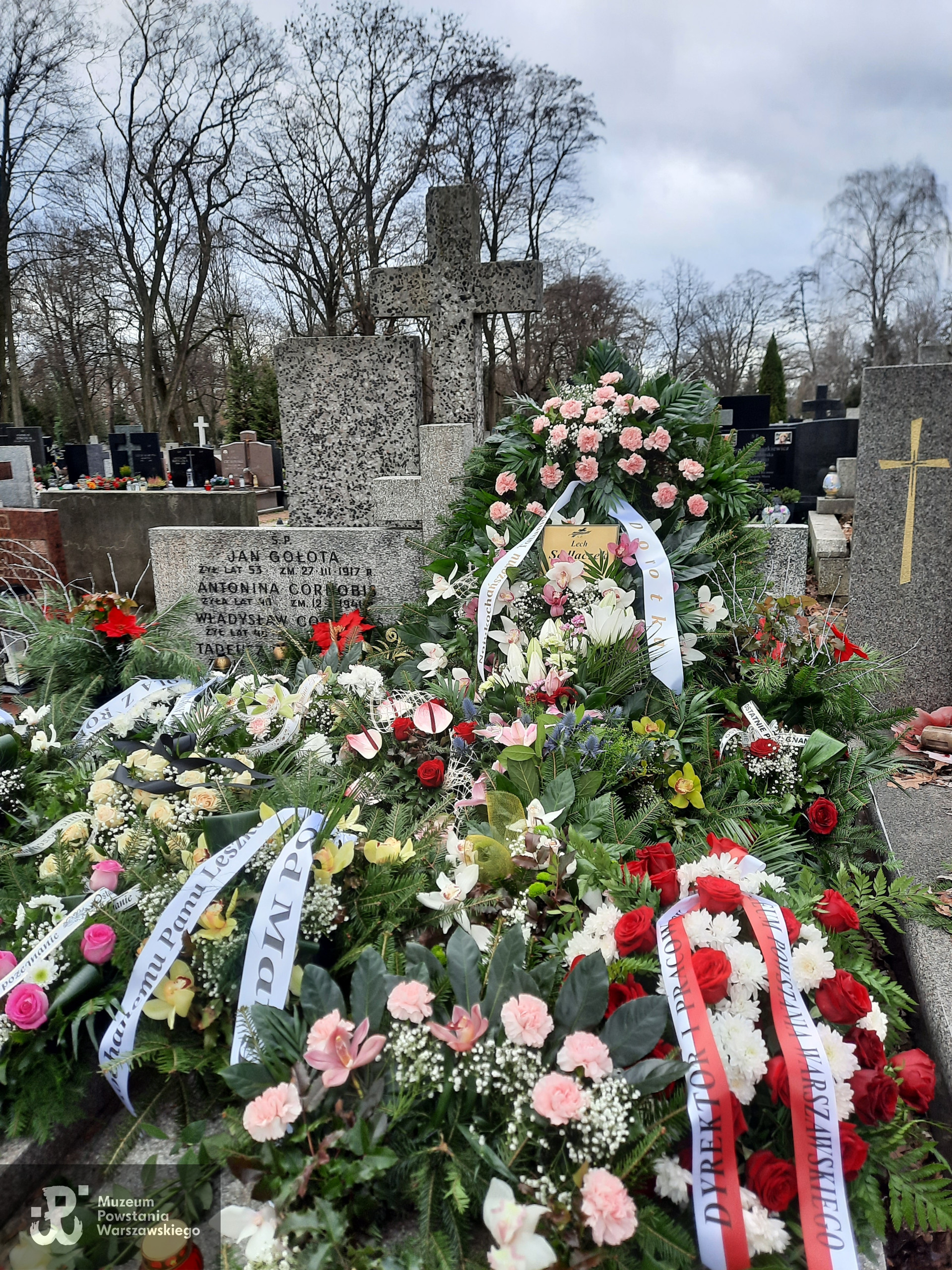 Pogrzeb Pana Lecha Sedlaczka ps. Hak na Cmentarzu Bródnowskim w Warszawie, 27.12.2023. Fot. Muzeum Powstania Warszawskiego
