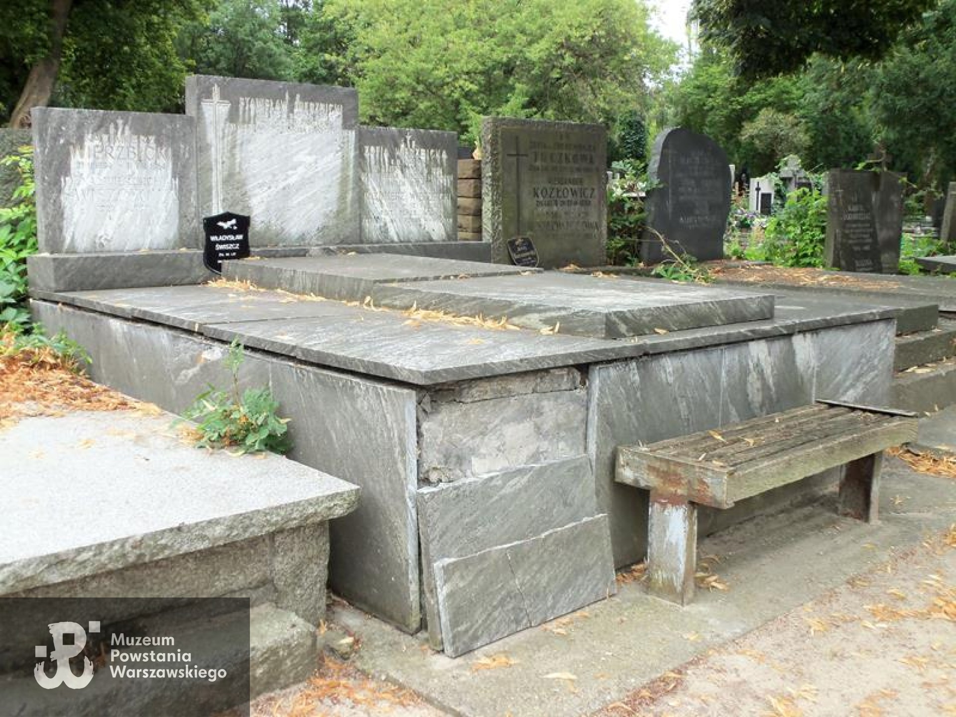 Fot. Warszawskie Zabytkowe Pomniki Nagrobne:  serwis mapowy m. st. Warszawy: <i>cmentarze.um.warszawa.pl</i>