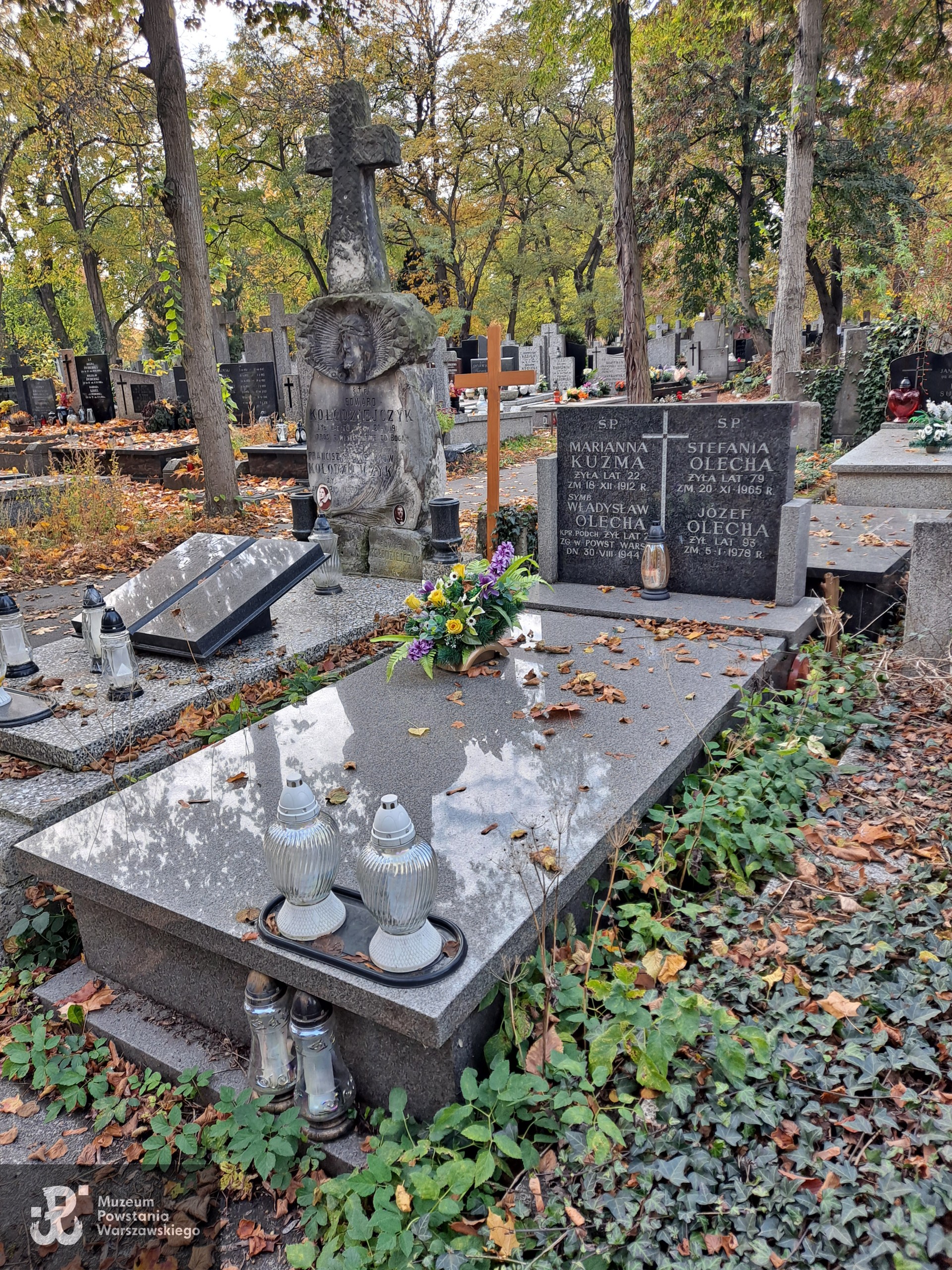 Mogiła symboliczna Władysława na Cmentarzu Bródnowskim w Warszawie, kwatera 49 C, rząd 1, grób 31. Fot. Muzeum Powstania Warszawskiego - Baza Grobów