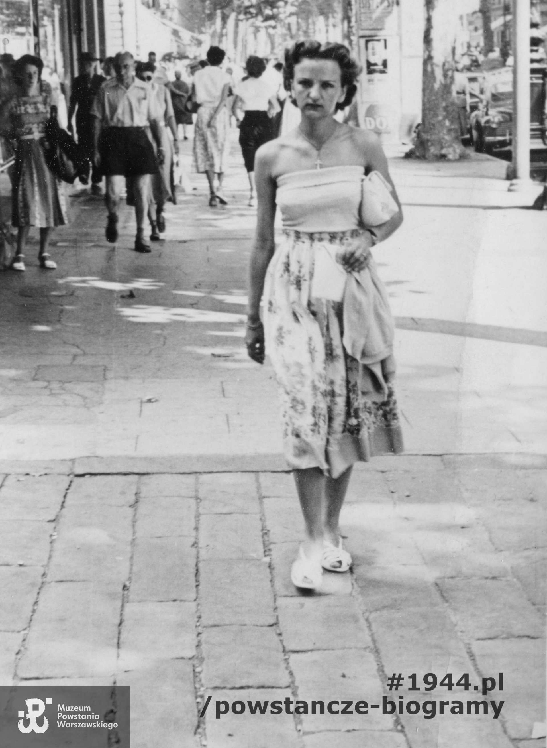 Nicea (Francja) 1952 rok. Fot. archiwum rodzinne, obecnie w zbiorach Muzeum Powstania Warszawskiego, dar p. Adama Białka