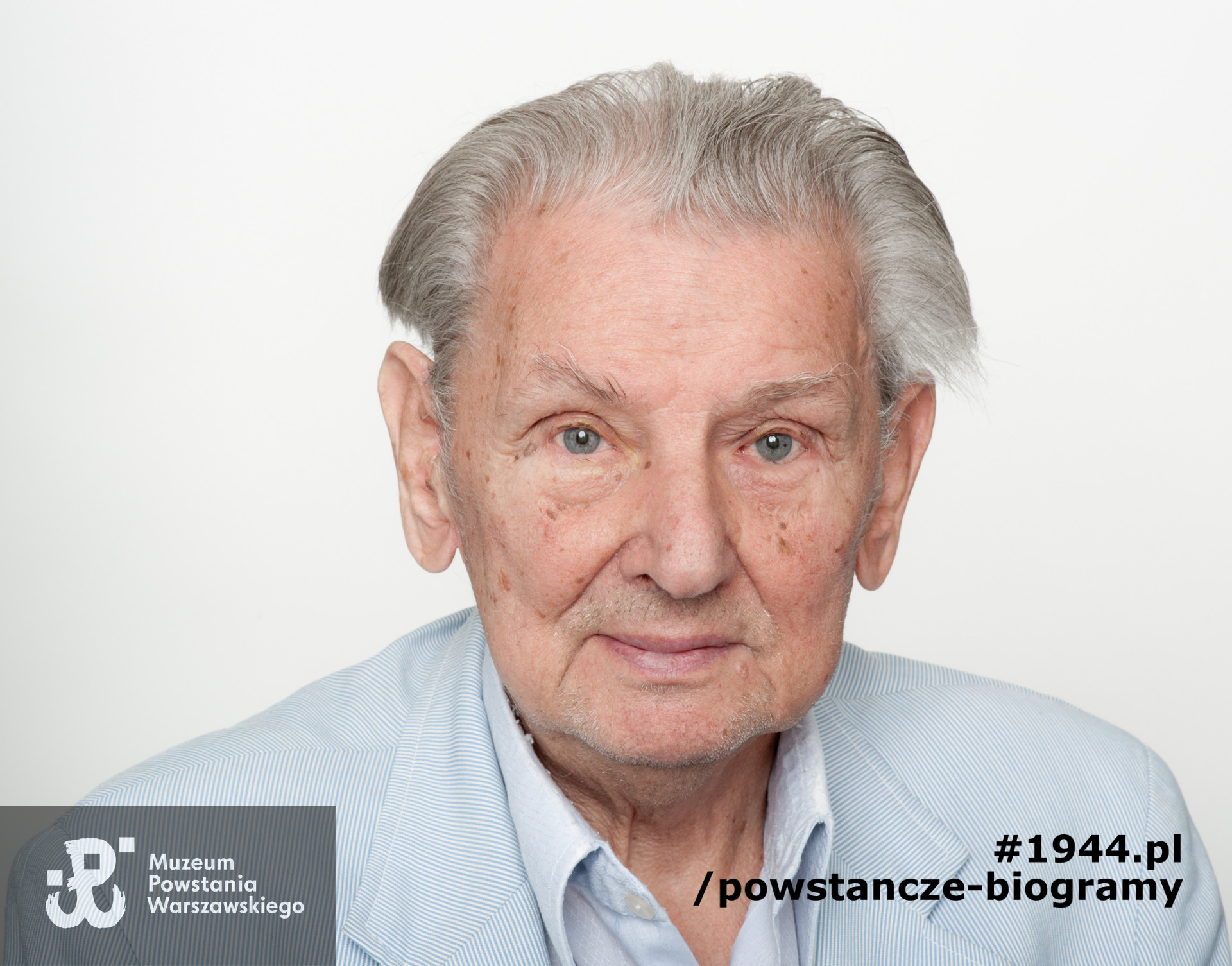 Zdjęcie z serii portretów Powstańców Warszawskich wykonanych w ramach projektu "1944/70/2014" realizowanego przez grupę WWPHOTO dla uczczenia 70. rocznicy wybuchu Powstania Warszawskiego. Muzeum Powstania Warszawskiego, 22.07-04.08 2013.
