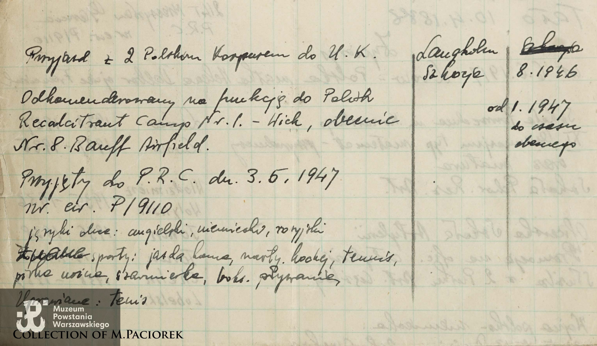 Źródło: kolekcja Mikołaja Paciorka, skan udostępnił M. Paciorek