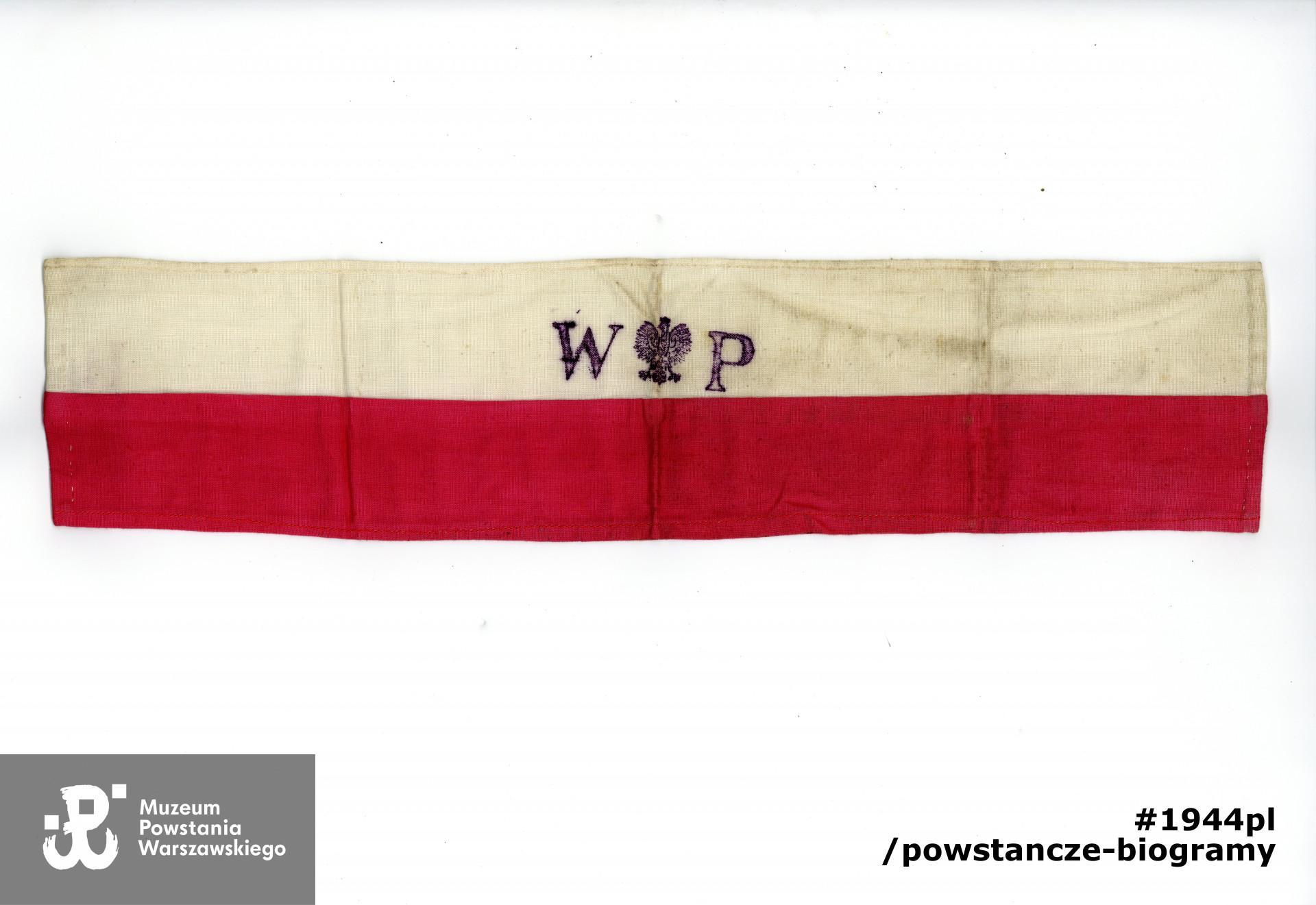 Opaska Zofii Salamonowicz. Ze zbiorów Muzeum Powstania Warszawskiego, sygn. P/9587