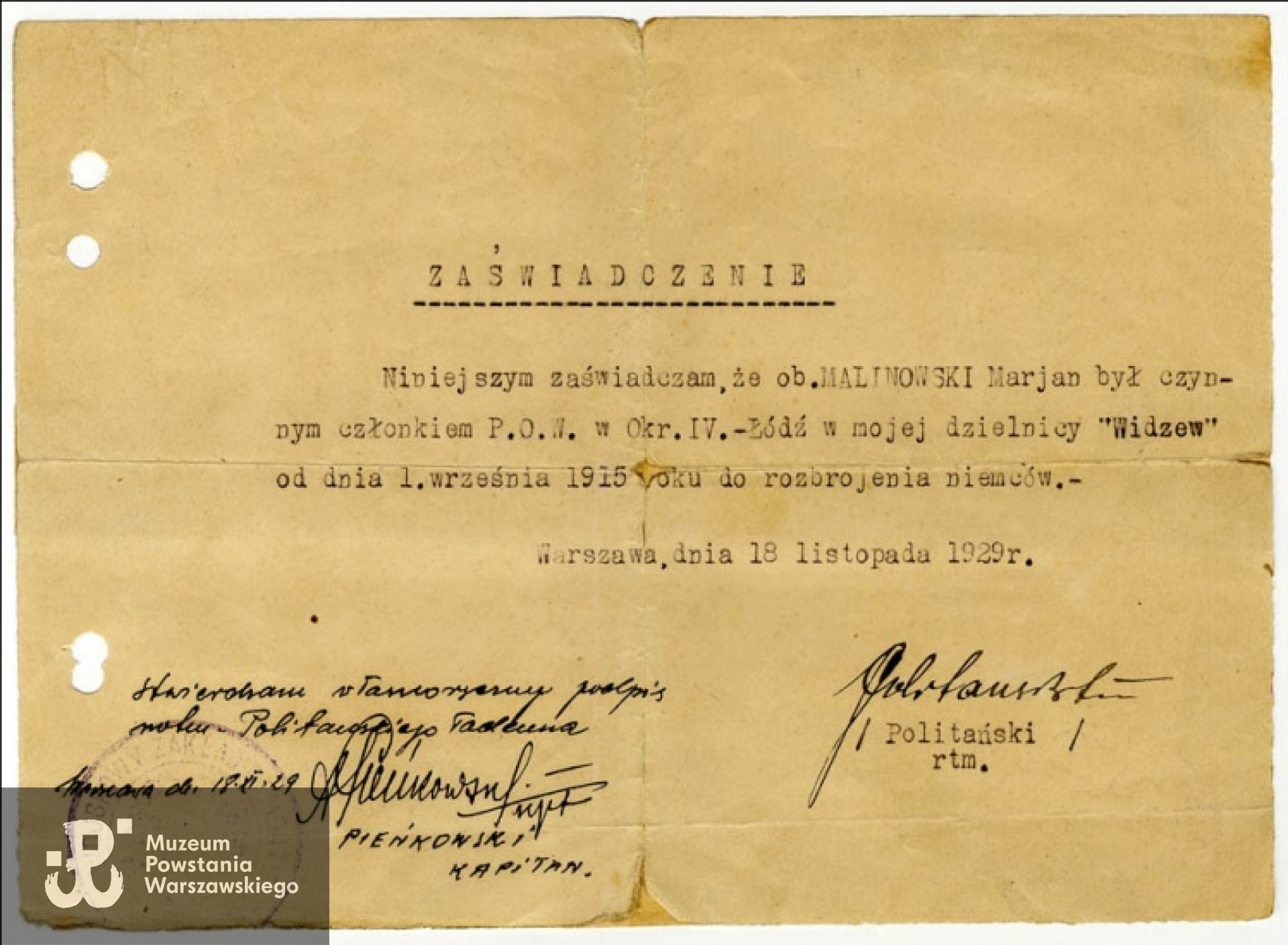 Fot. ze zbiorów Archiwum Akt Nowych