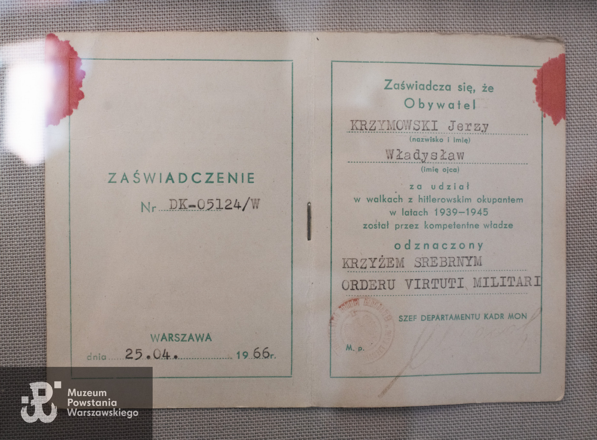 Ze zbiorów rodzinnych p. Anny Krzymowskiej-Hachuły, córki Jerzego Krzymowskiego.