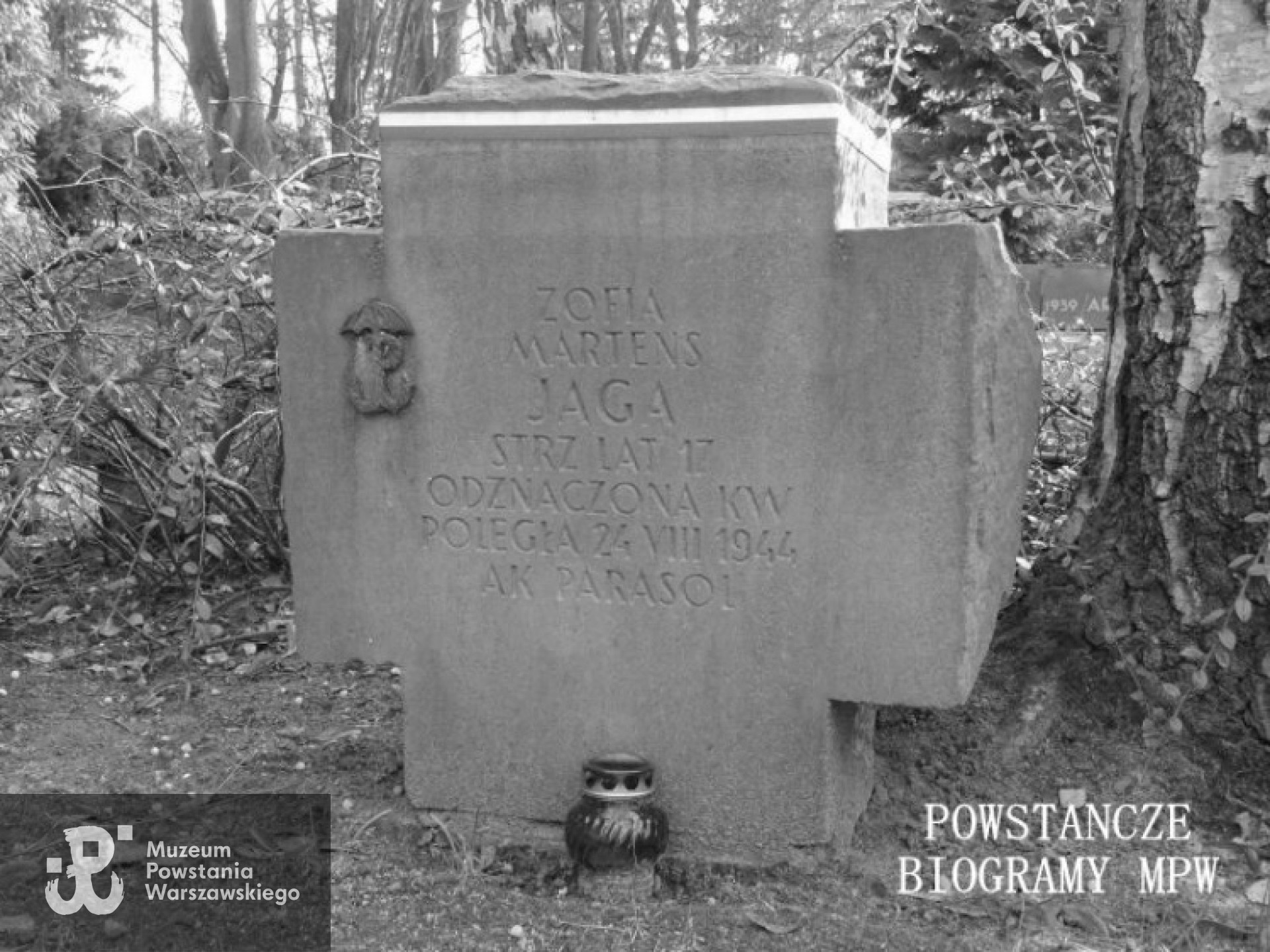 Kwatera "Parasola" na Cmentarzu Wojskowym na Powązkach. Fot. udostępniła Magdalena Ciok