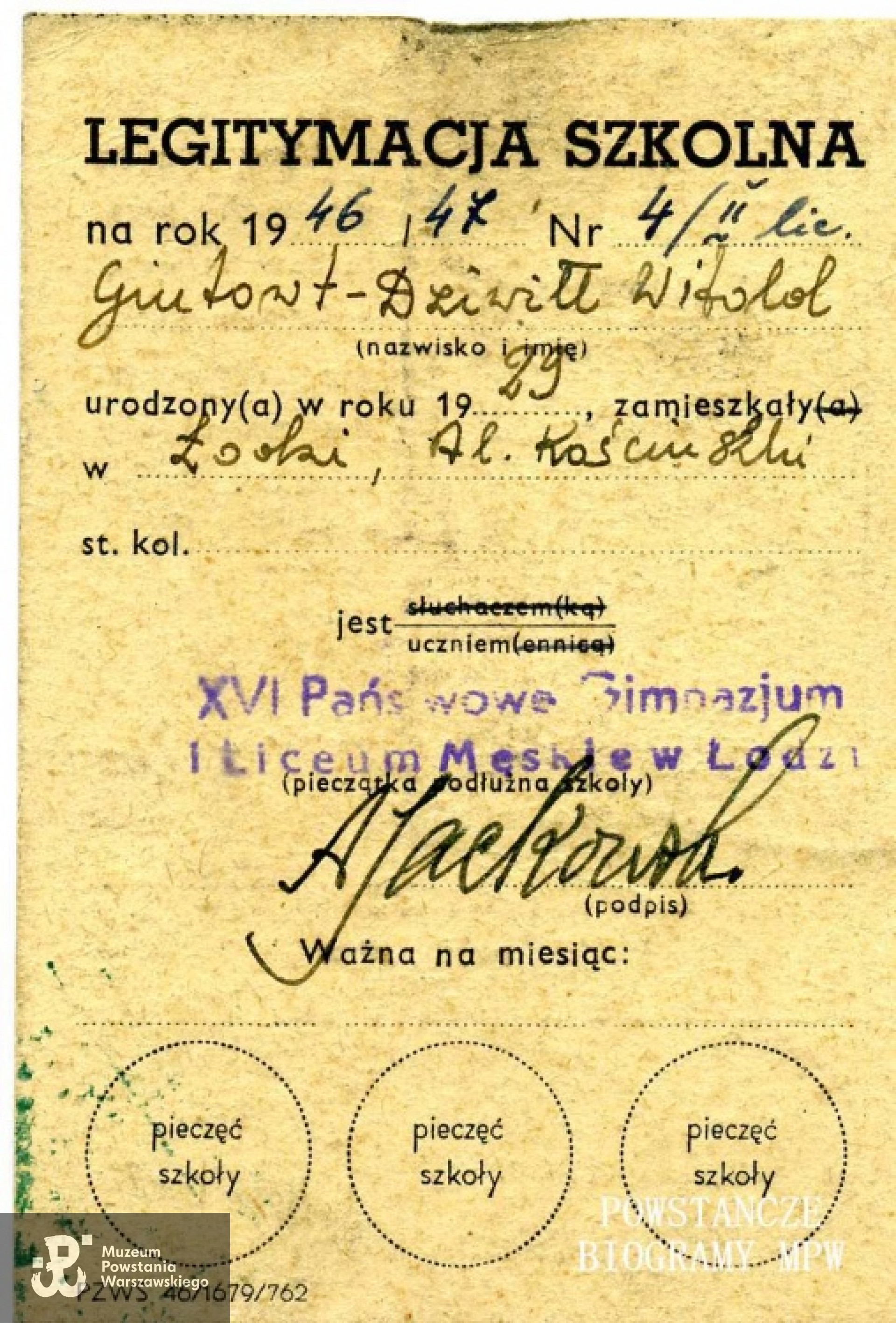 Z archiwum rodzinnego Anny Gintowt-Dziwiłł