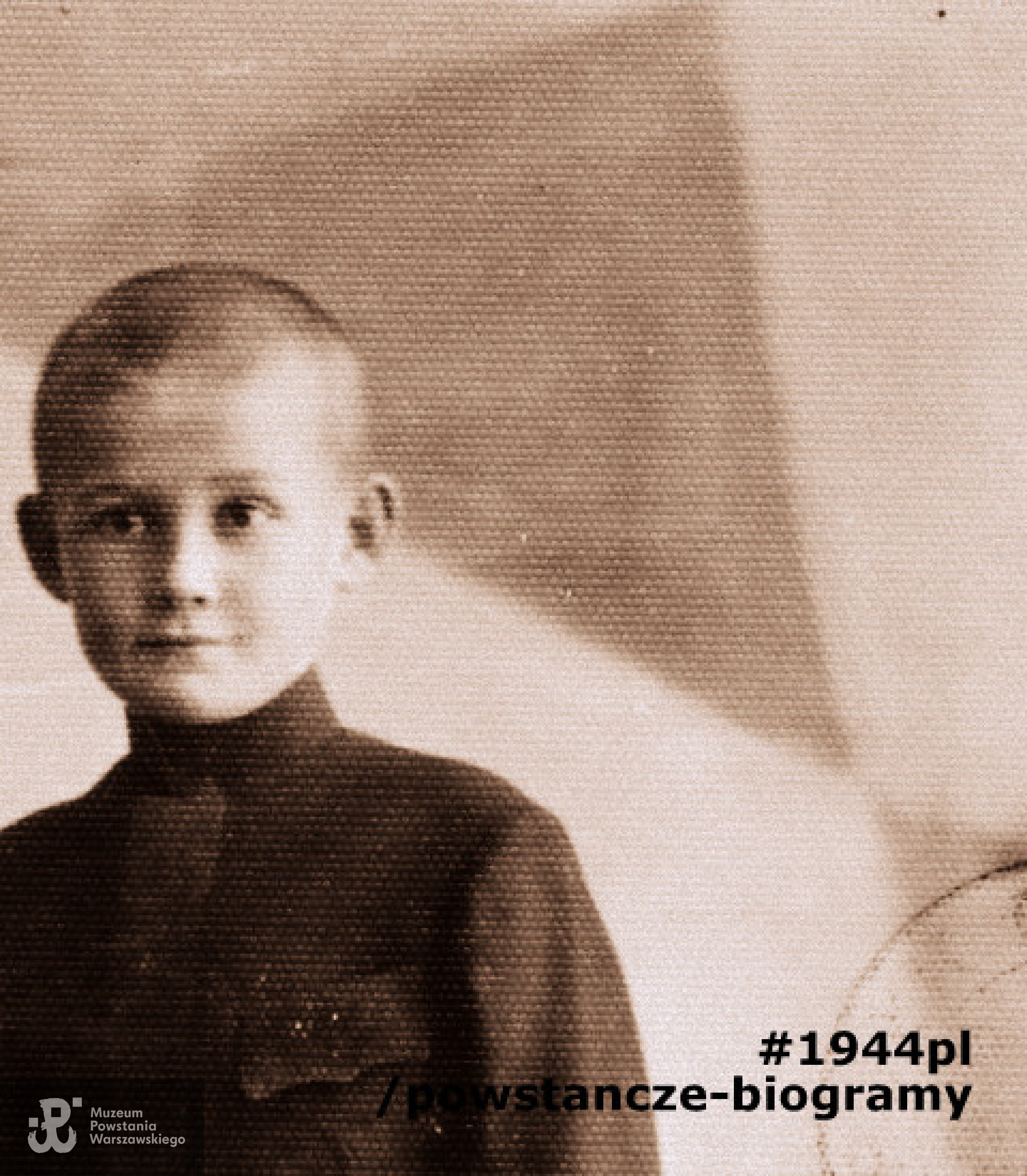 Antoni Euzebiusz Zdanowicz "Gigant" (1924-1944).  Fot. ze zbiorów  p. Hanny Tomaszewskiej z domu Ostrzyńskiej i p. Macieja Tomaszewskiego