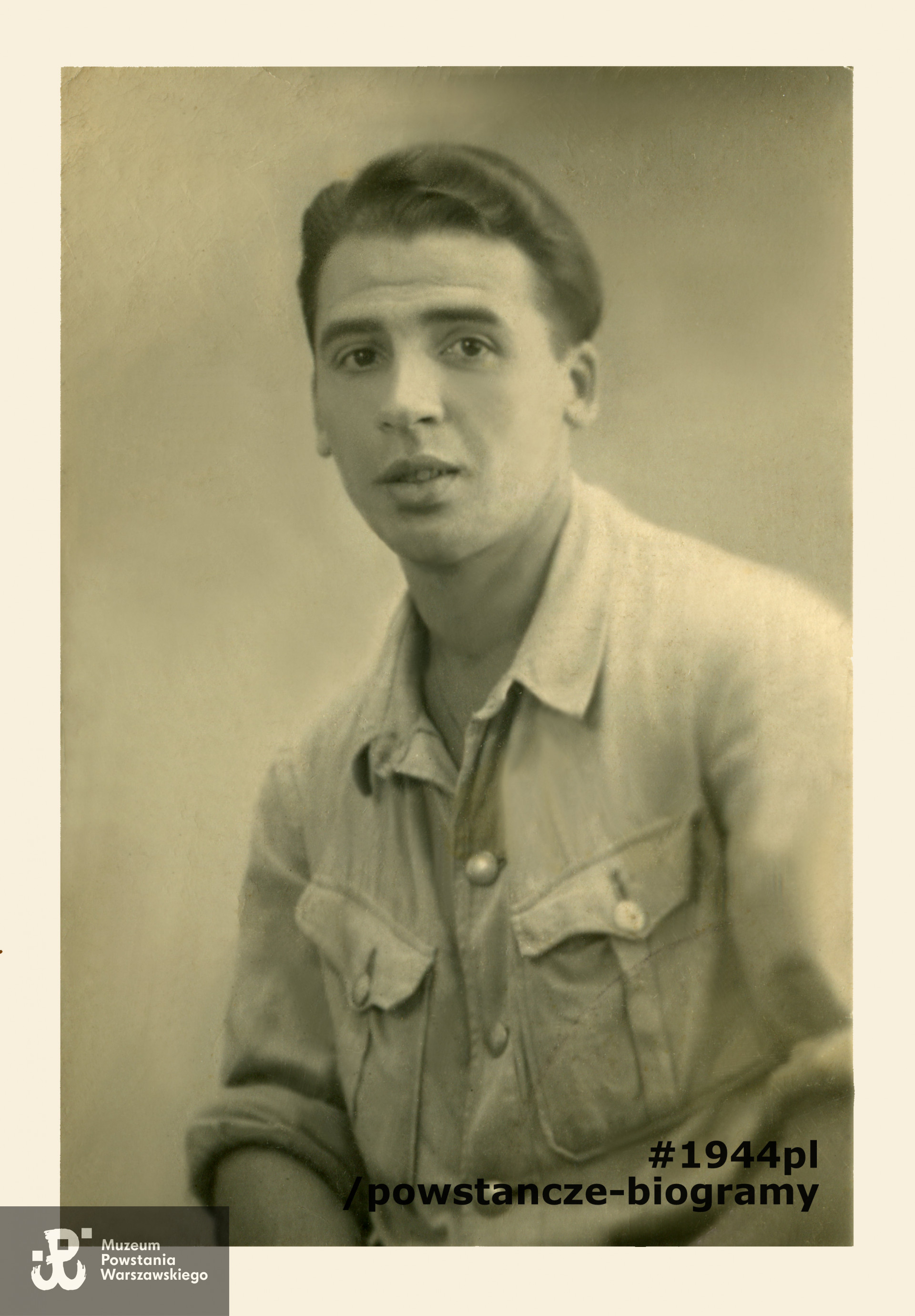 Kazimierz Biliński ps. Żołw lata 40-te. Ze zbiorów rodzinnych pp. Stokłosów. Skany wykonano w Muzeum Powstania Warszawskiego w listopadzie 2021 r.
