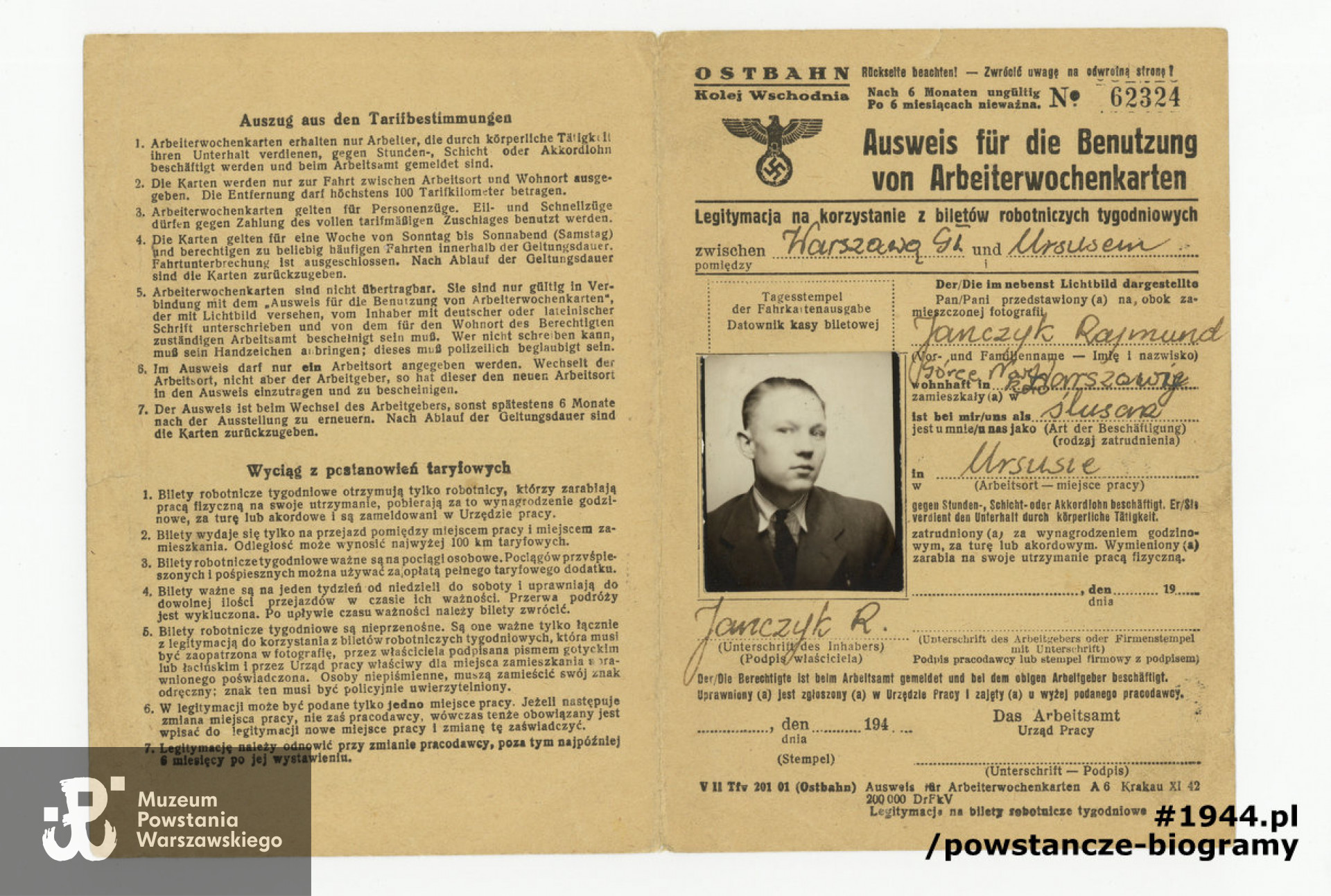 Z archiwum rodzinnego  p. Apolonii Maruszak z domu Janczyk i p.  Jana Janczyka