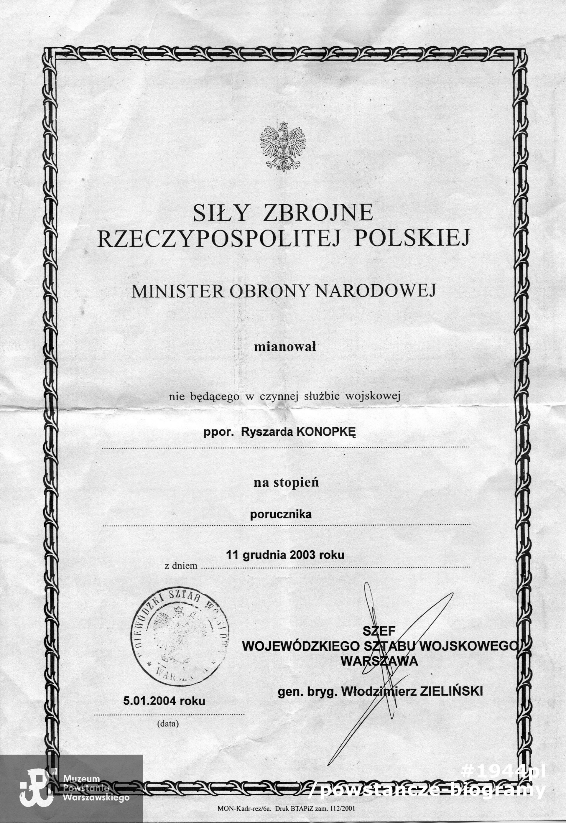 Skan: materiały do Słownika Uczestników PW/Pokój Kombatanta