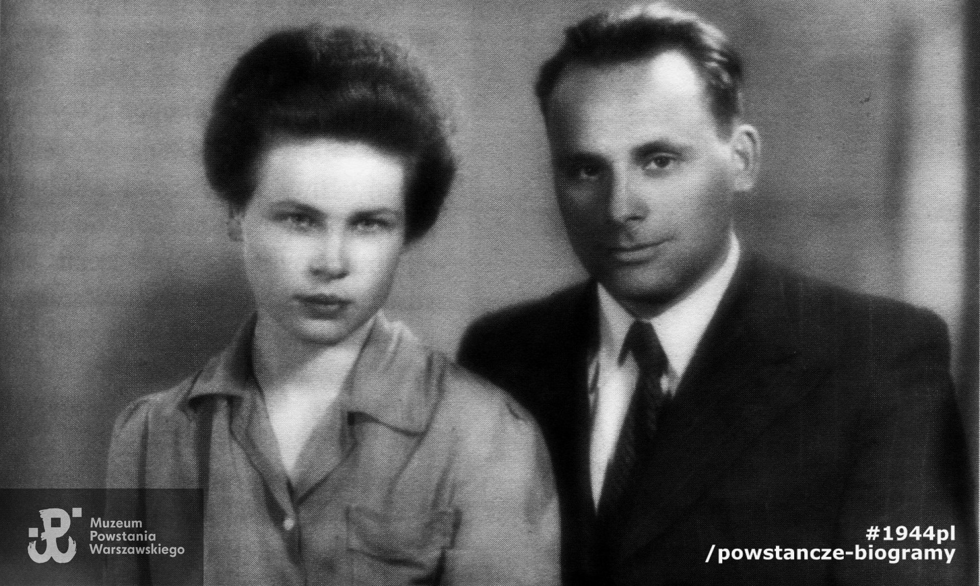 Z mężem Andrzejem Stanisławem Mostowskim. Fot. z archiwum rodzinnego p. Marii Mostowskiej z d. Matuszewskiej