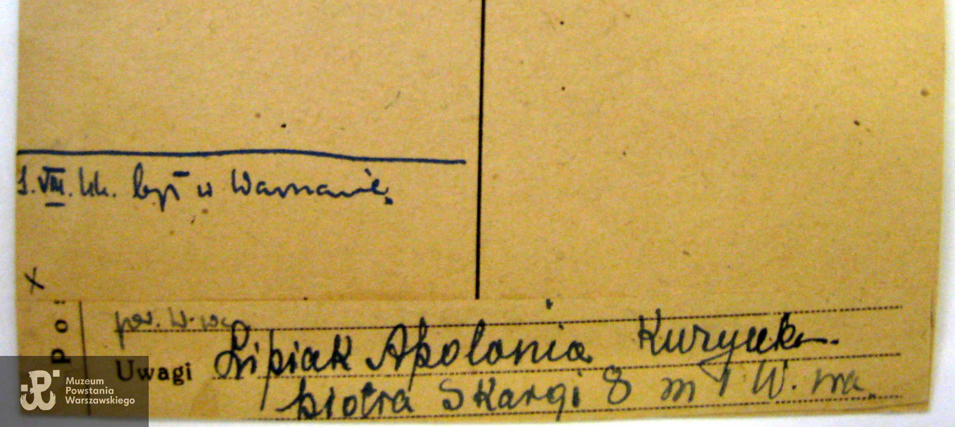 Polski Czerwony Krzyż - kartoteka